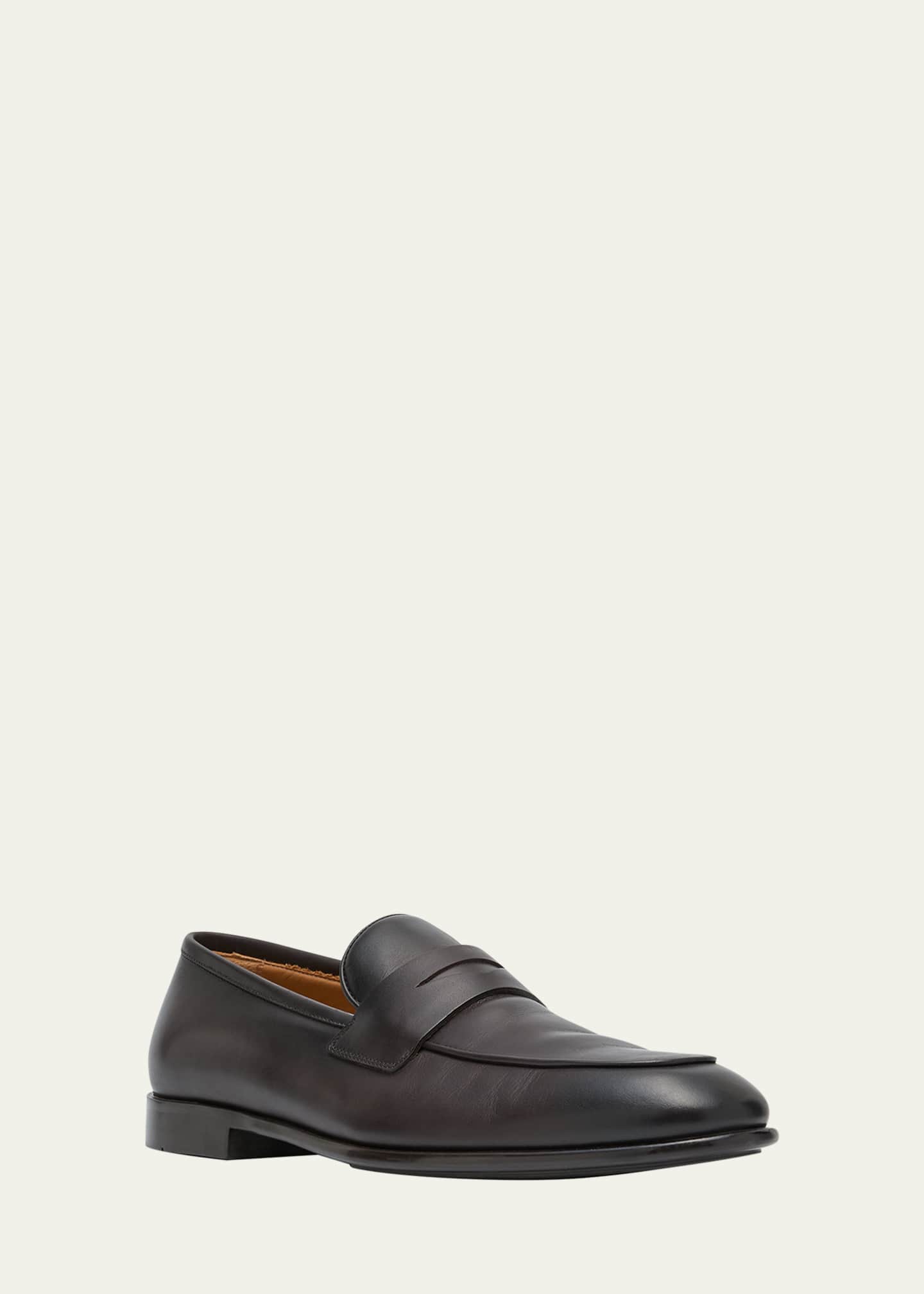Men's Funes Leather Penny Loafers