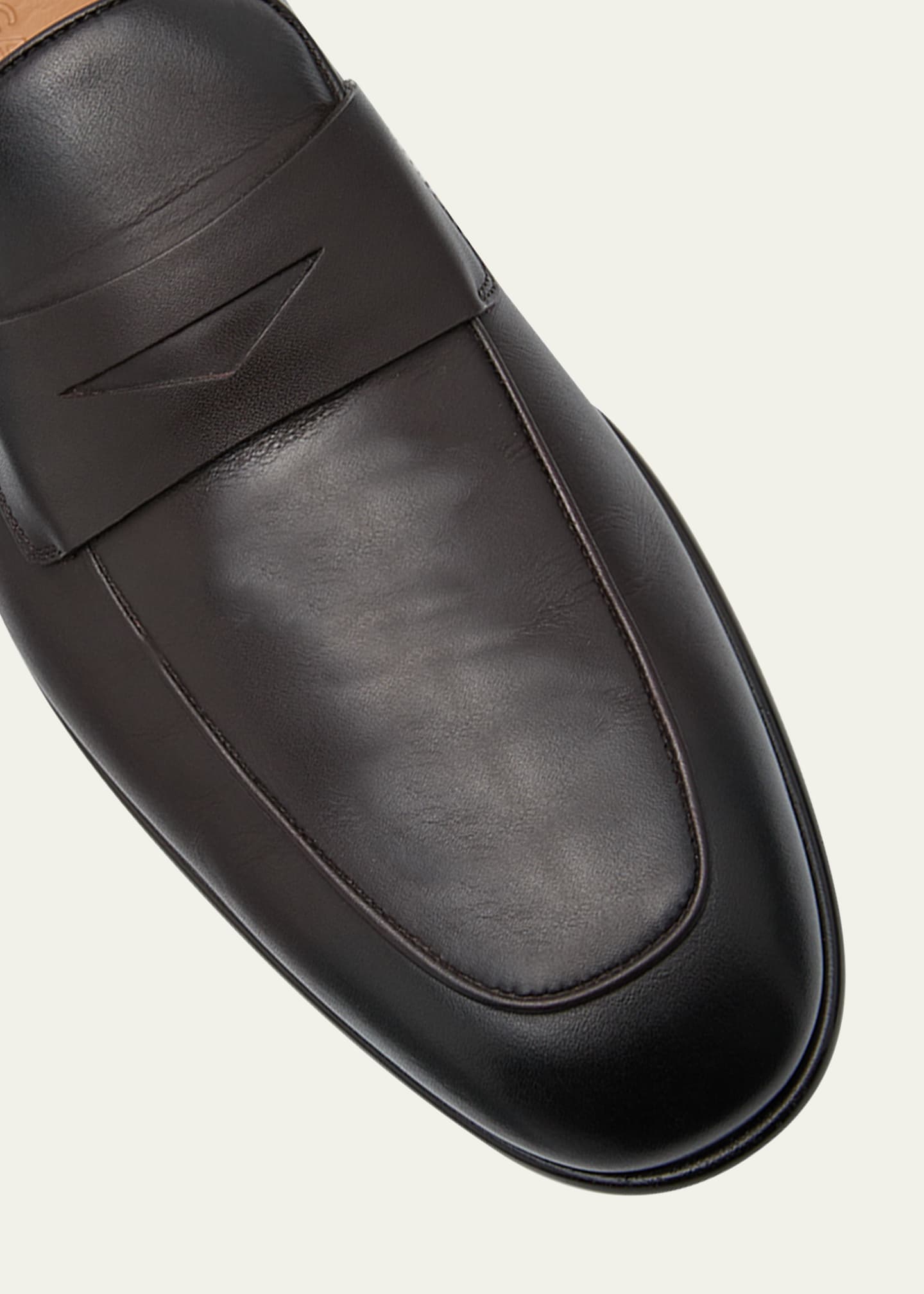 Ferragamo Men's Funes Leather Penny Loafers - Bergdorf Goodman