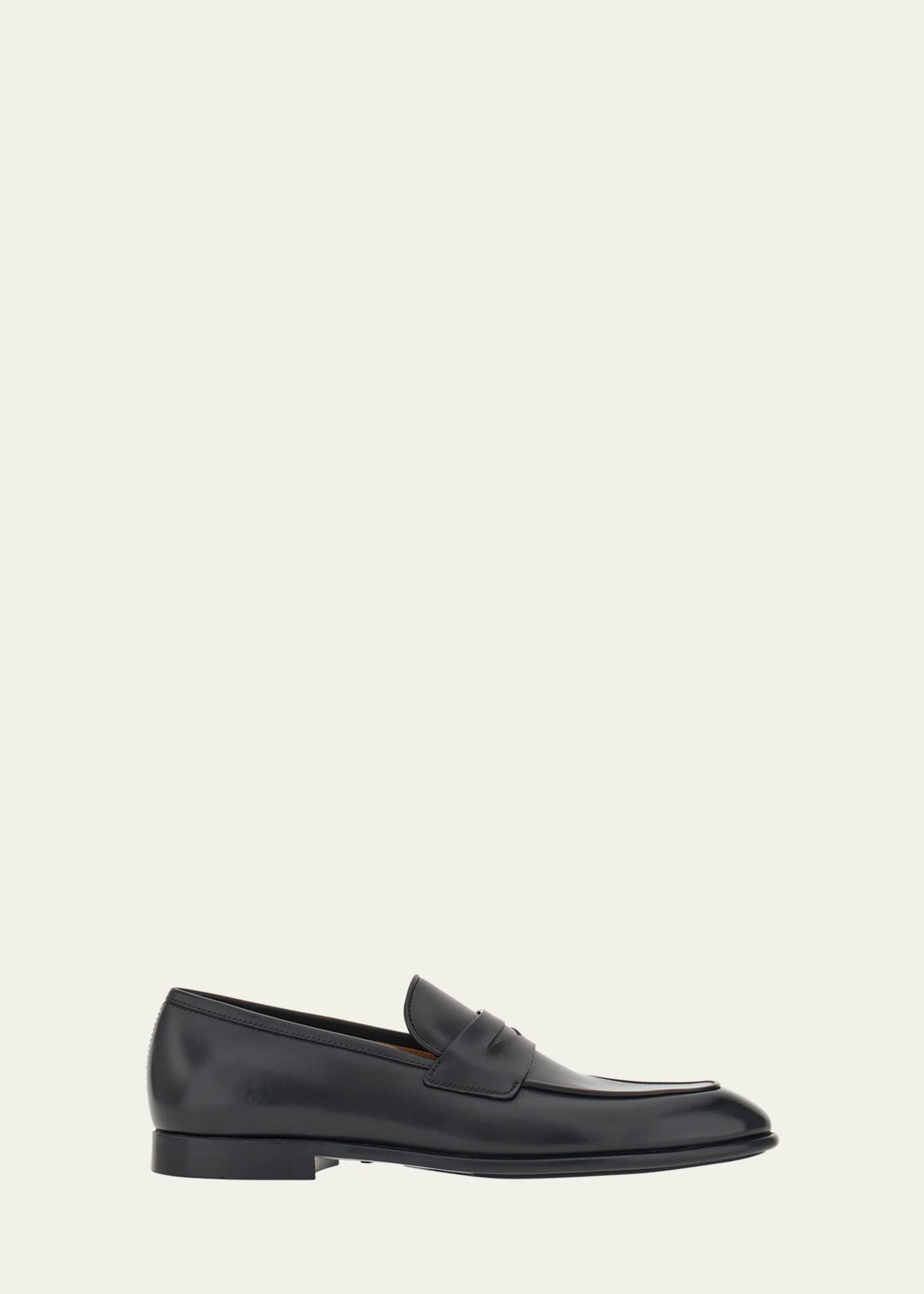 Ferragamo Men's Funes Leather Penny Loafers Image 1 of 2
