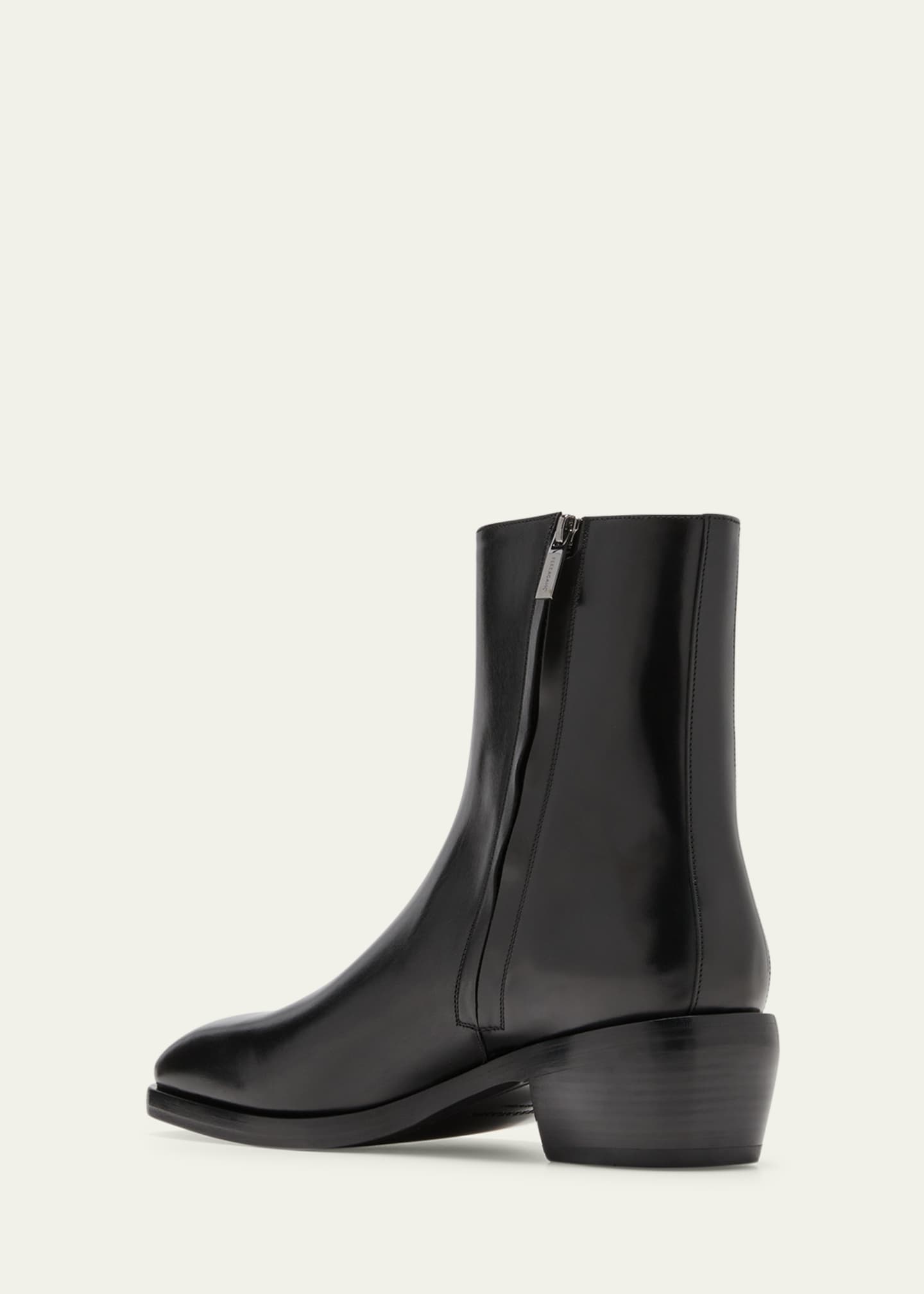 Ferragamo Men's Fuerte Leather Ankle Boots - Bergdorf Goodman