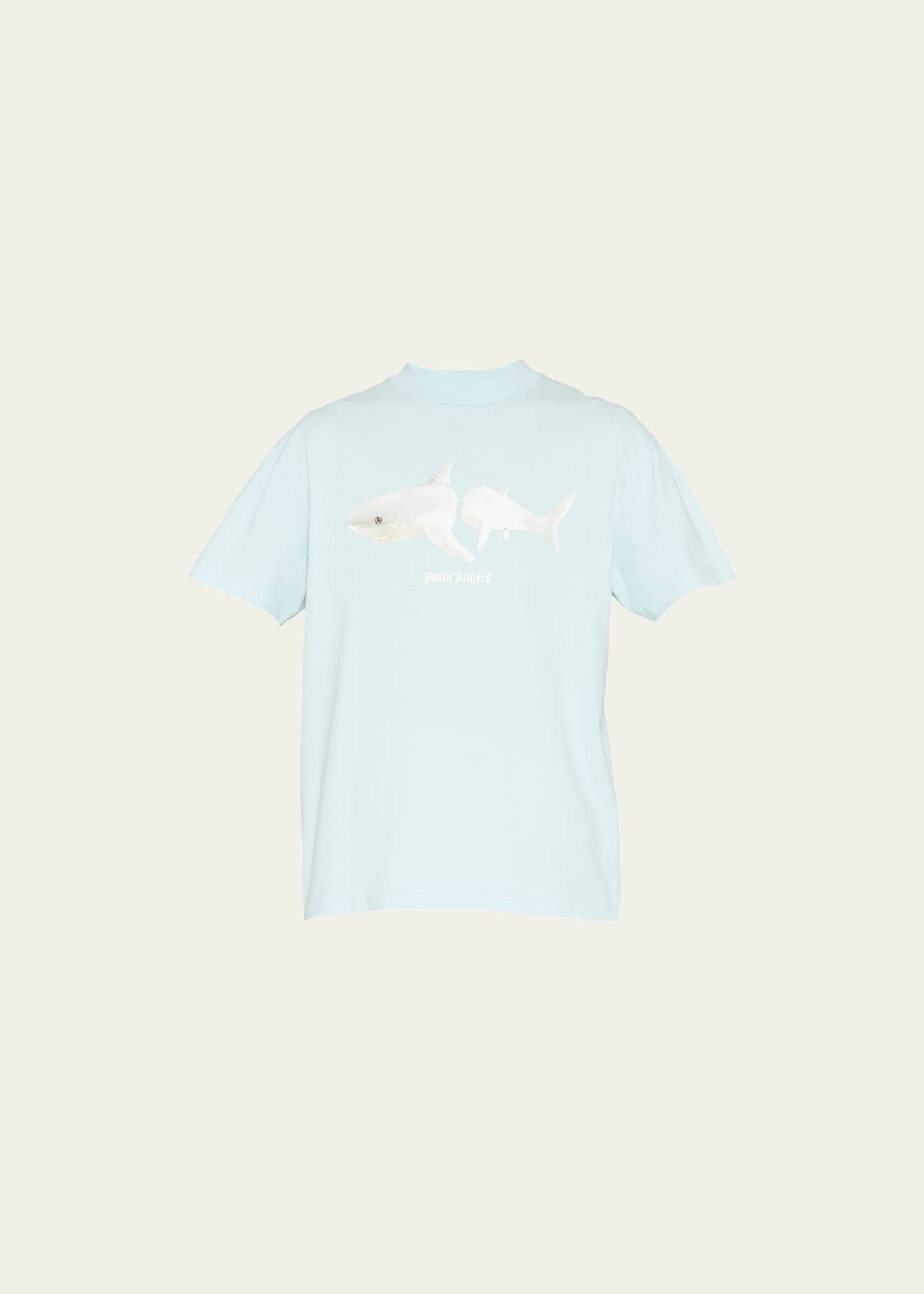 PALM ANGELS t-shirt Light Blue for boys