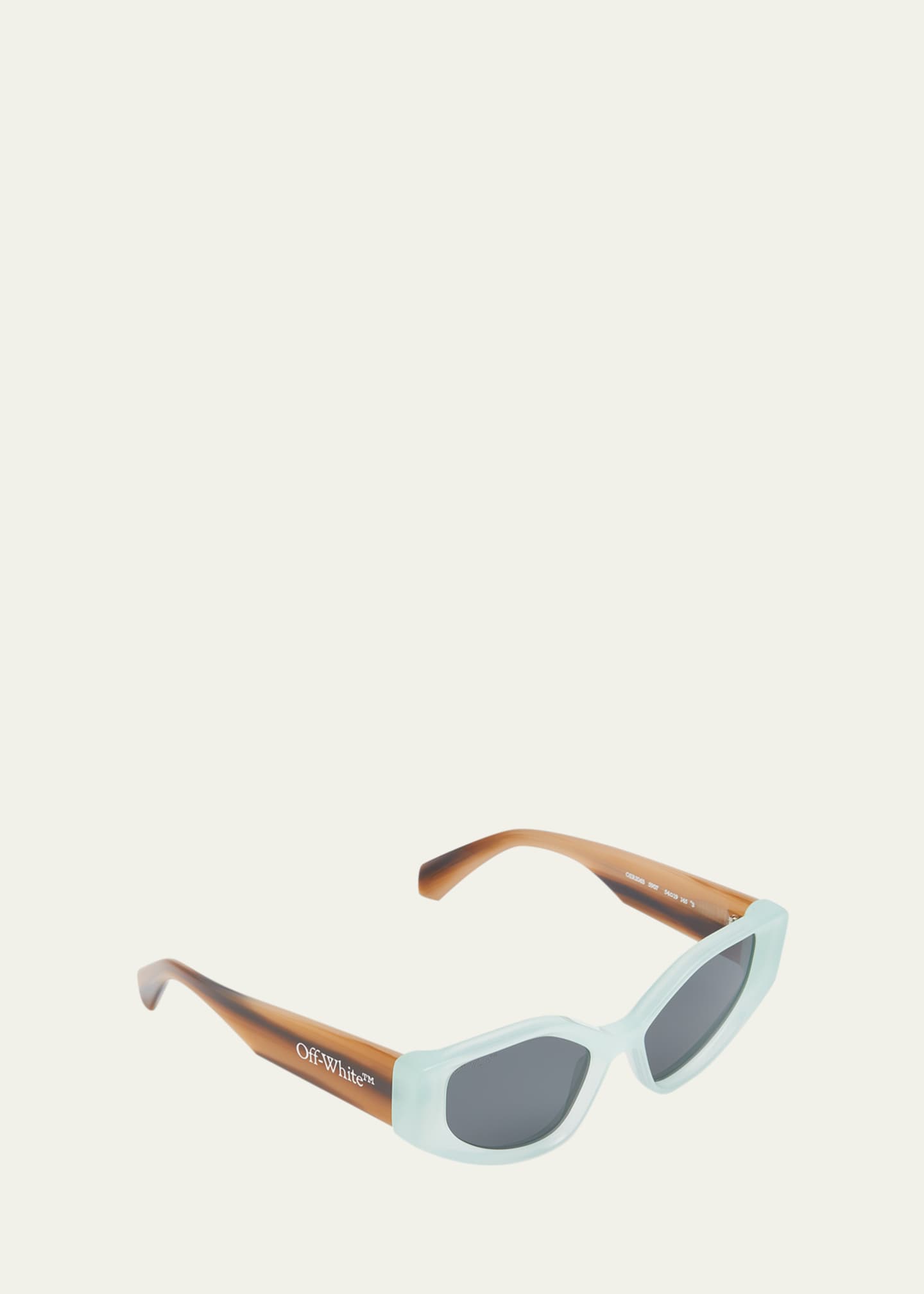 Off-White Memphis Beveled Acetate Cat-Eye Sunglasses Image 2 of 5