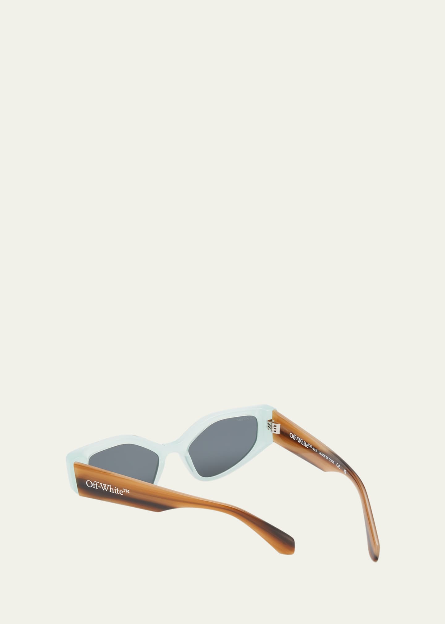 Off-White Memphis Beveled Acetate Cat-Eye Sunglasses Image 3 of 5