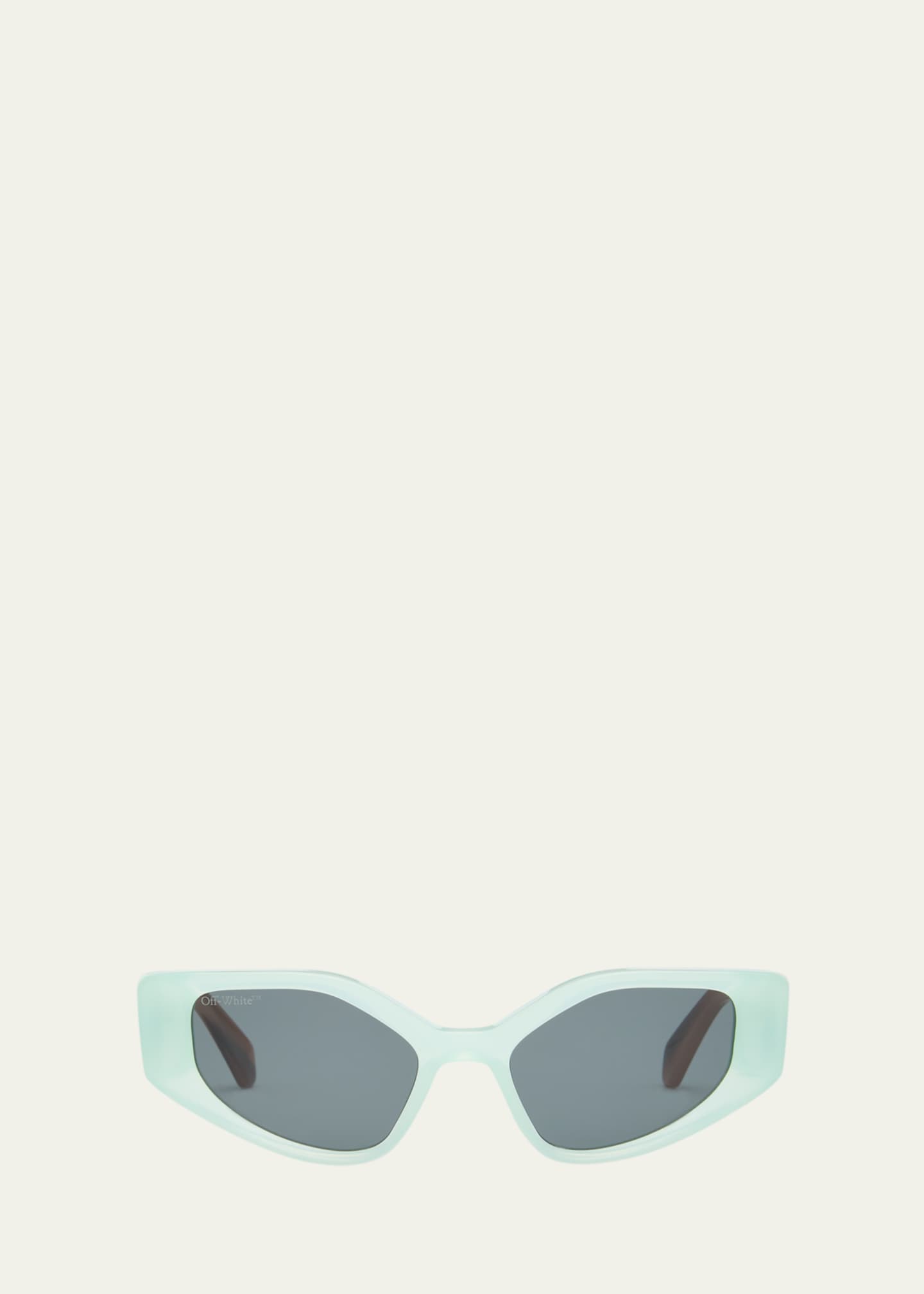 Off-White Memphis Beveled Acetate Cat-Eye Sunglasses Image 1 of 5
