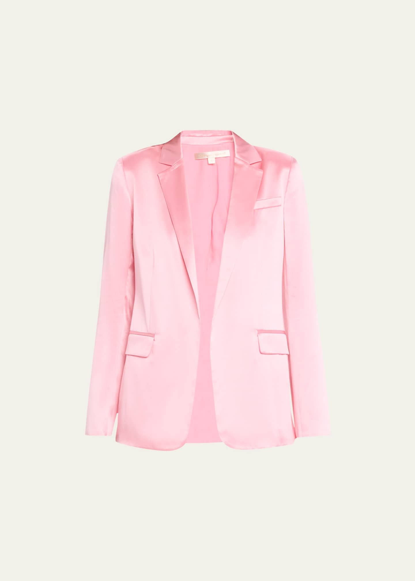 LoveShackFancy Astara OpenFront Silk Blazer Jacket Bergdorf Goodman