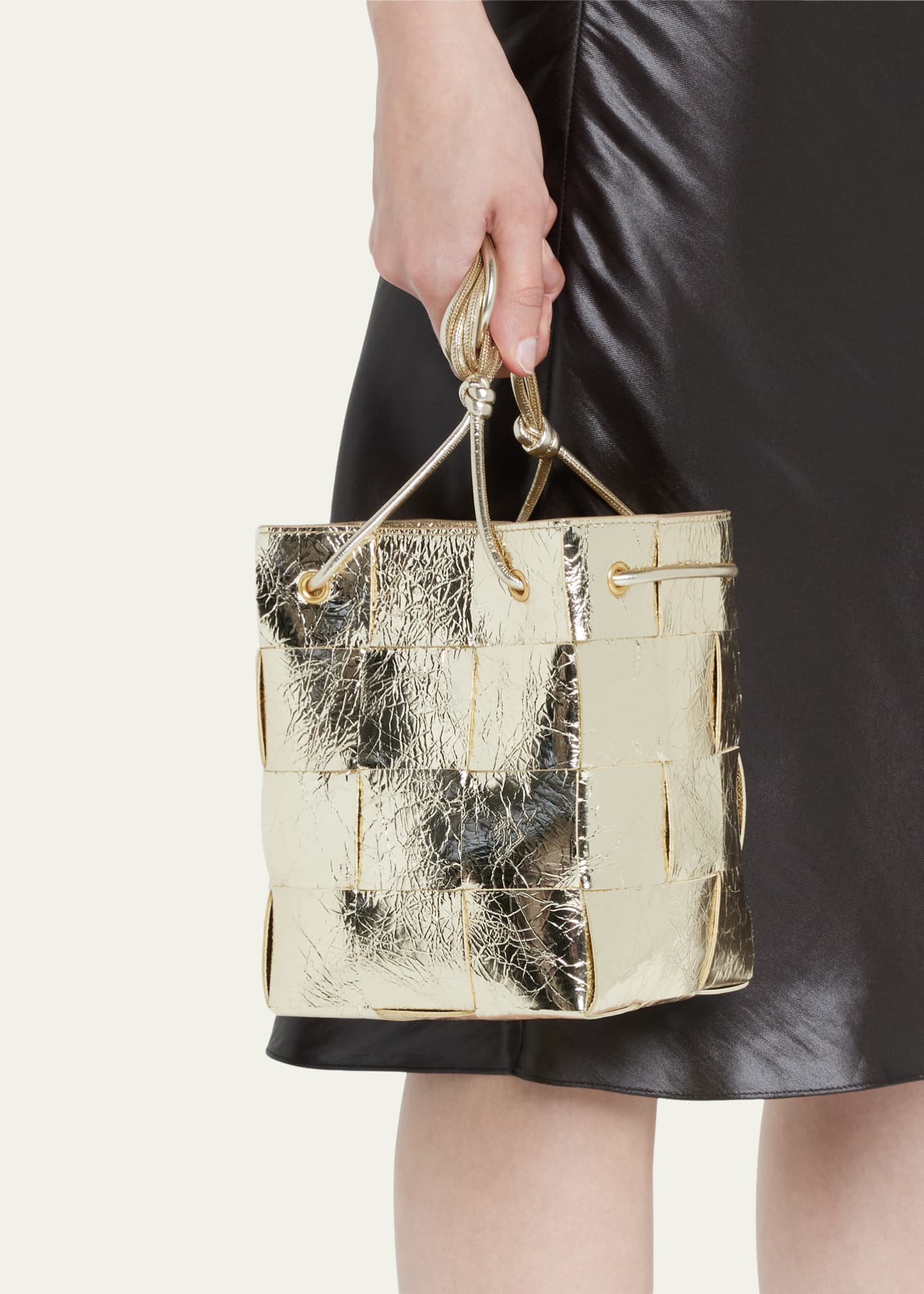 Buy BOTTEGA VENETA Small Cassette Cross-Body Bucket Bag, Gold Color Women