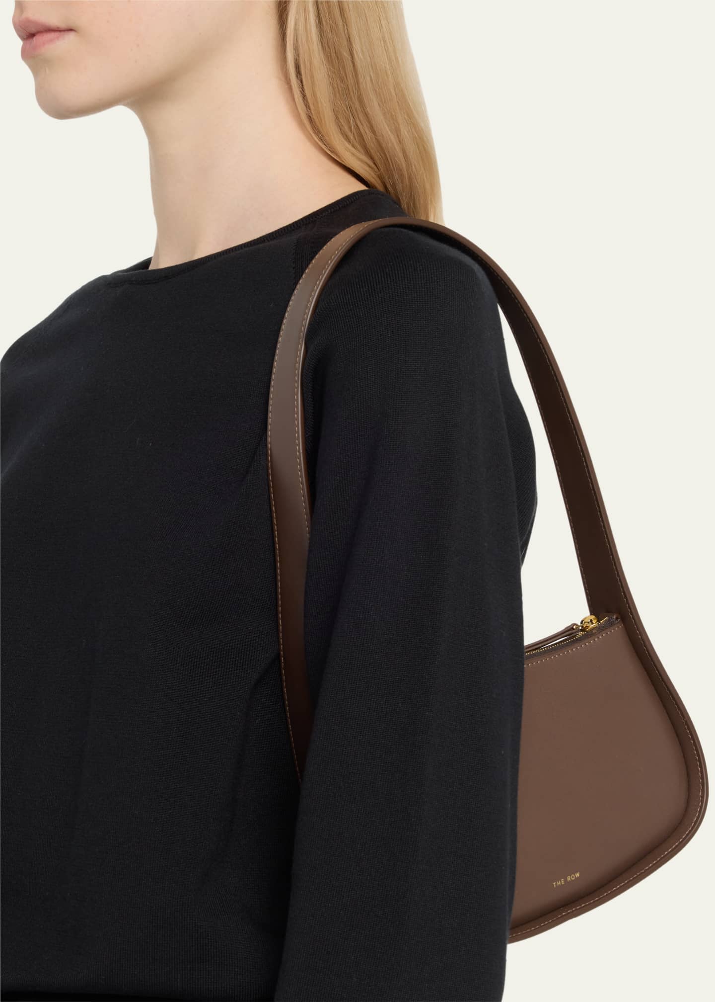 THE ROW Half Moon Shoulder Bag in Leather Bergdorf Goodman