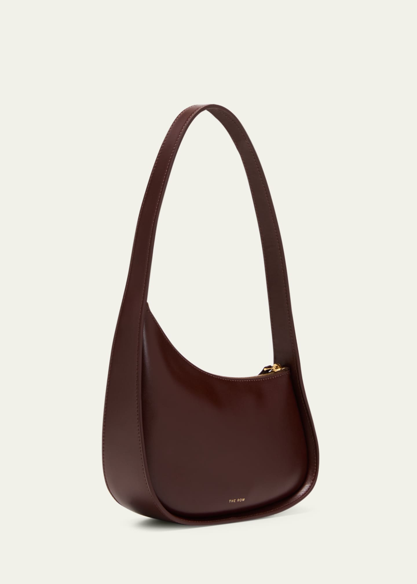 Half Moon Leather Shoulder Bag in Brown - The Row