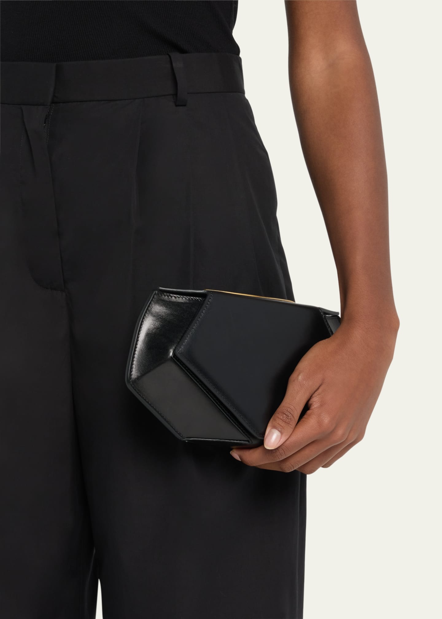 THE ROW Mae Evening Clutch Bag in Leather