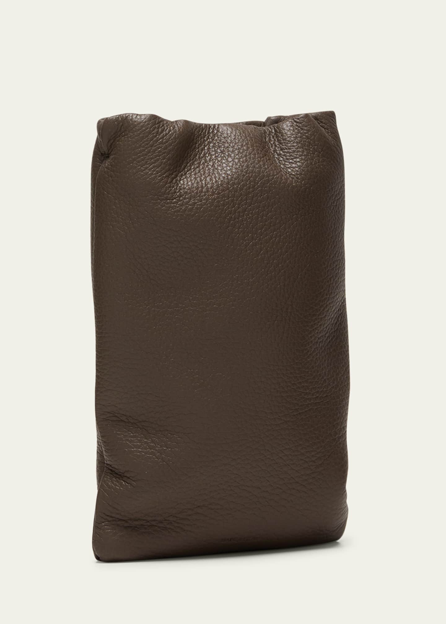 THE ROW Bourse Phone Case in Grain Leather - Bergdorf Goodman