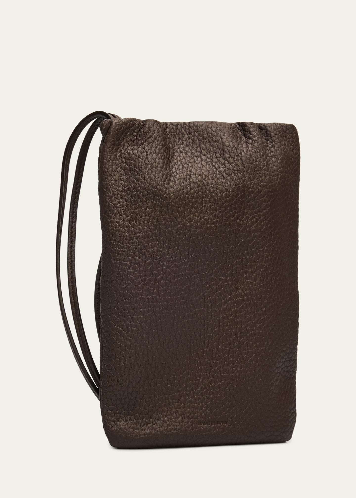 THE ROW Bourse Phone Case in Grain Leather - Bergdorf Goodman
