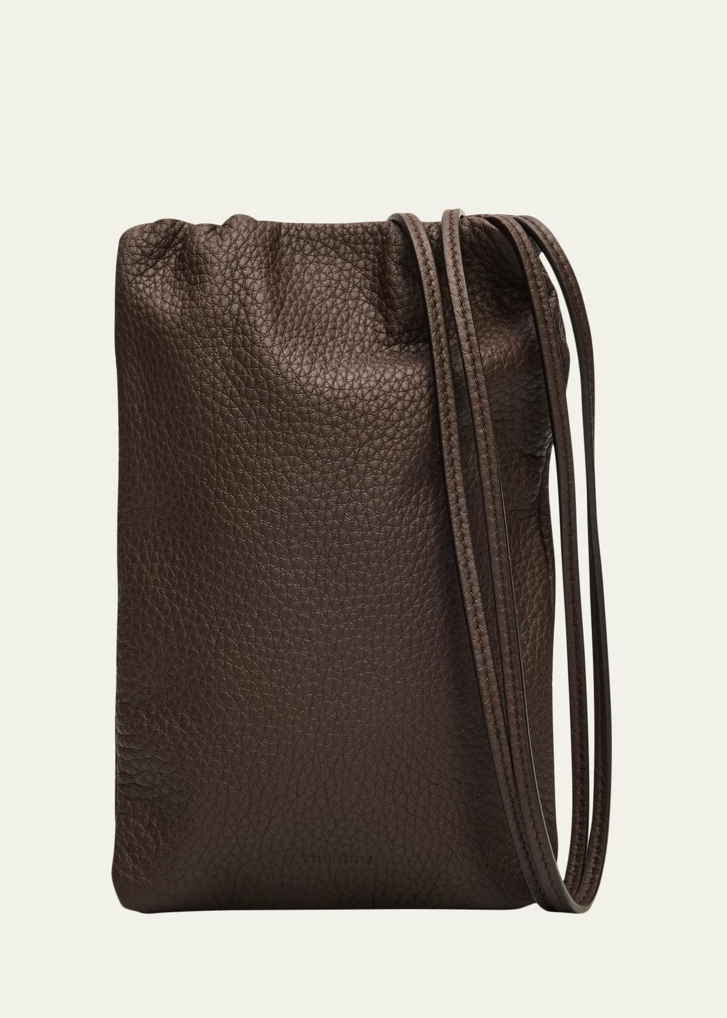 THE ROW Bourse Phone Case in Grain Leather - Bergdorf Goodman