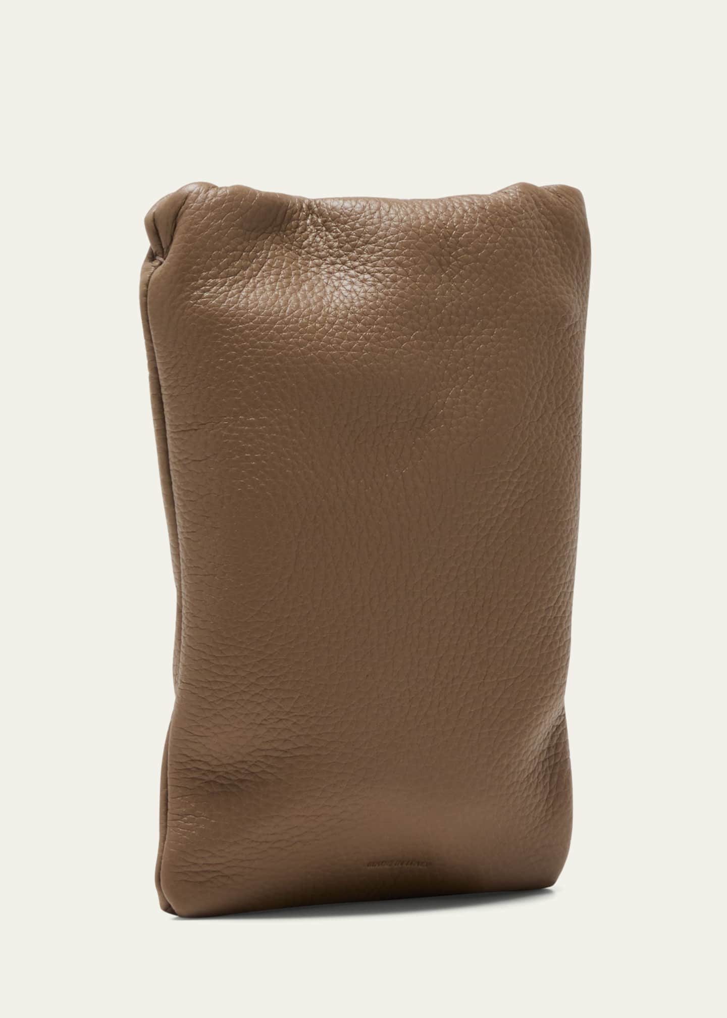 THE ROW Bourse Phone Case in Grain Leather