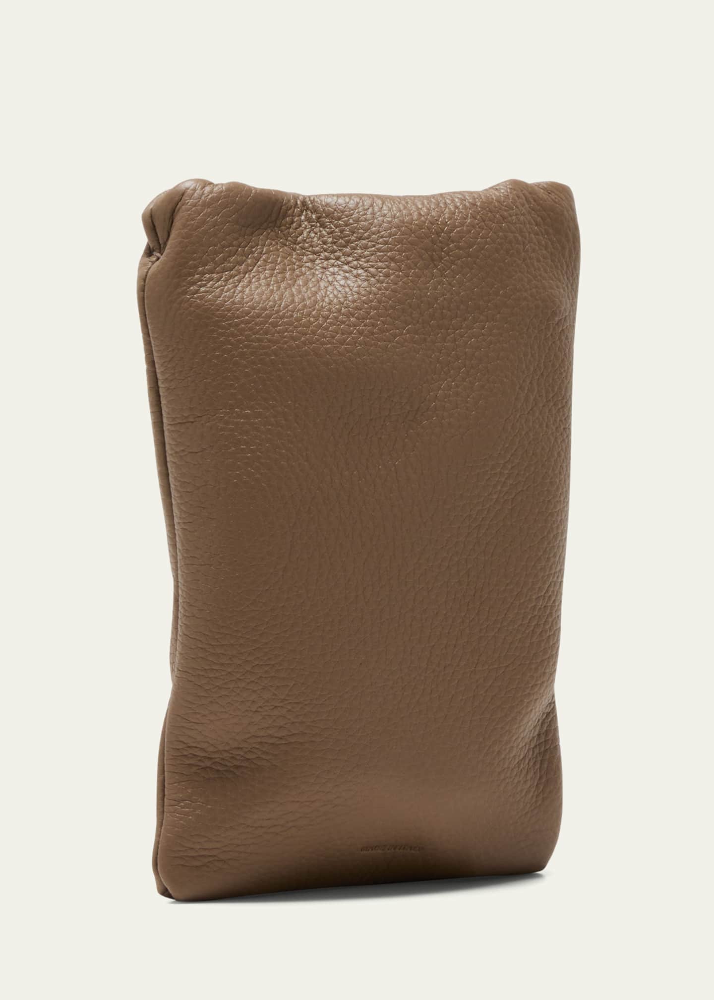 THE ROW Bourse Phone Case in Grain Leather - Bergdorf Goodman