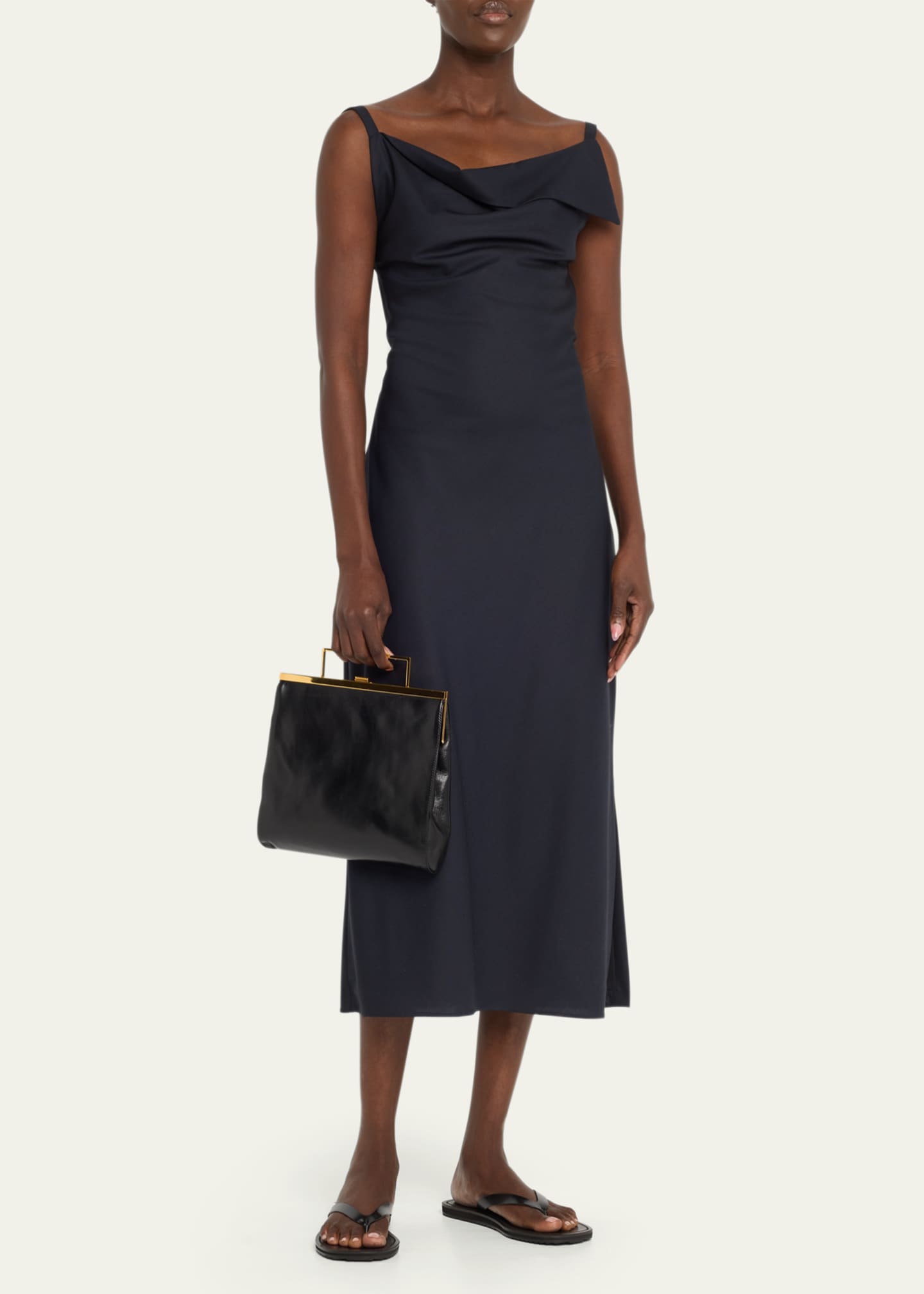 THE ROW Harper TopHandle Bag in Leather Bergdorf Goodman