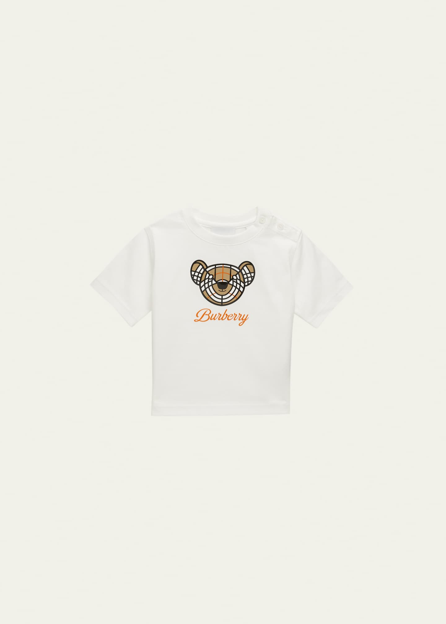 Burberry Kid's Roscoe Teddy Bear-Print T-Shirt, Size 6M-2