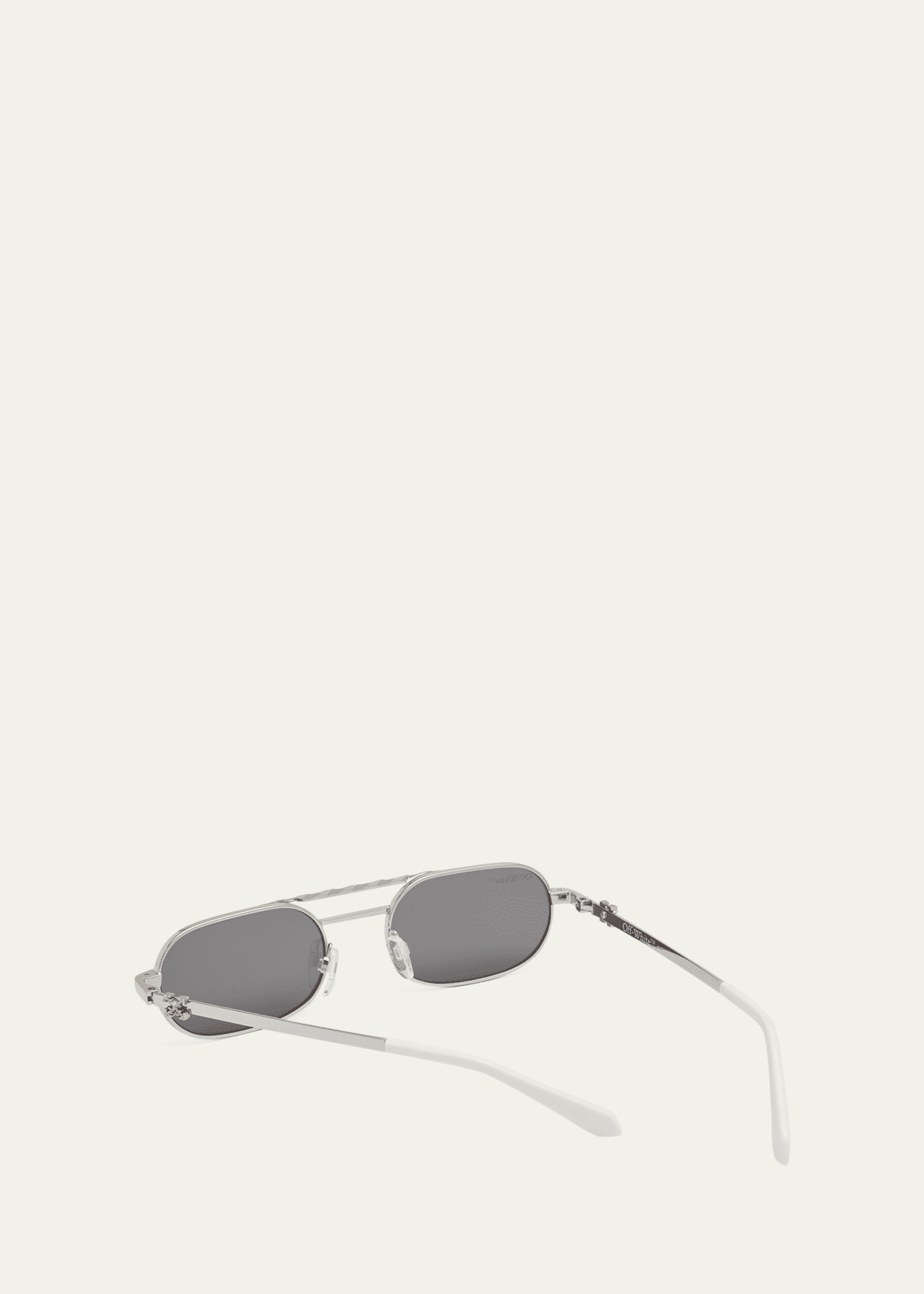 Off-White Baltimore: Silver sunglasses with black lenses –  -  eyewear store