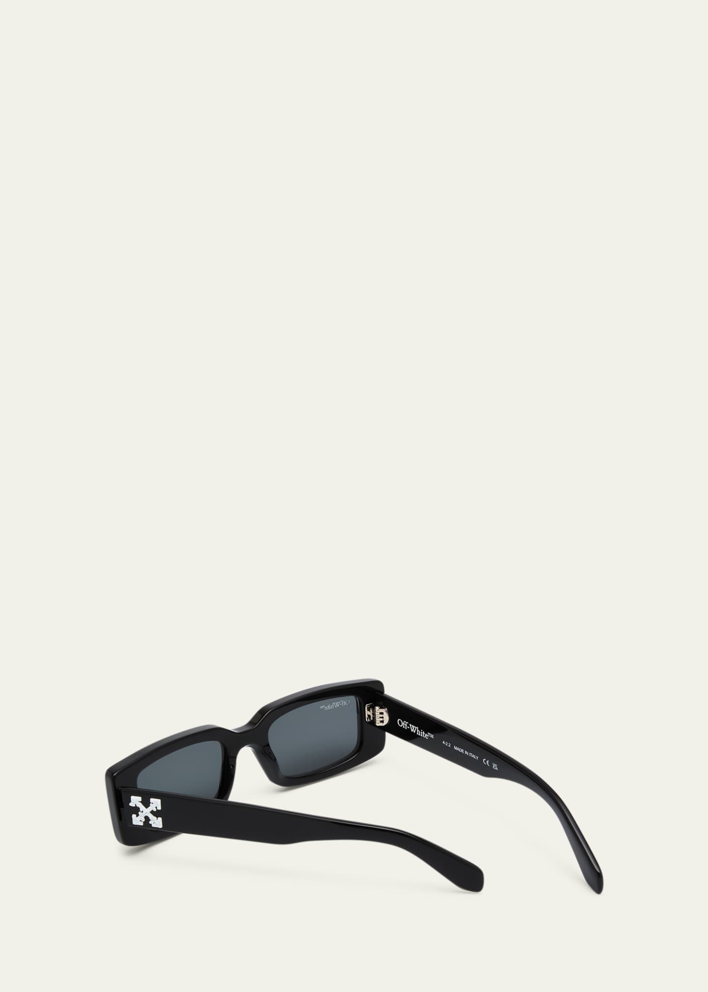 Off-White Arthur Acetate Rectangle Sunglasses Image 2 of 5