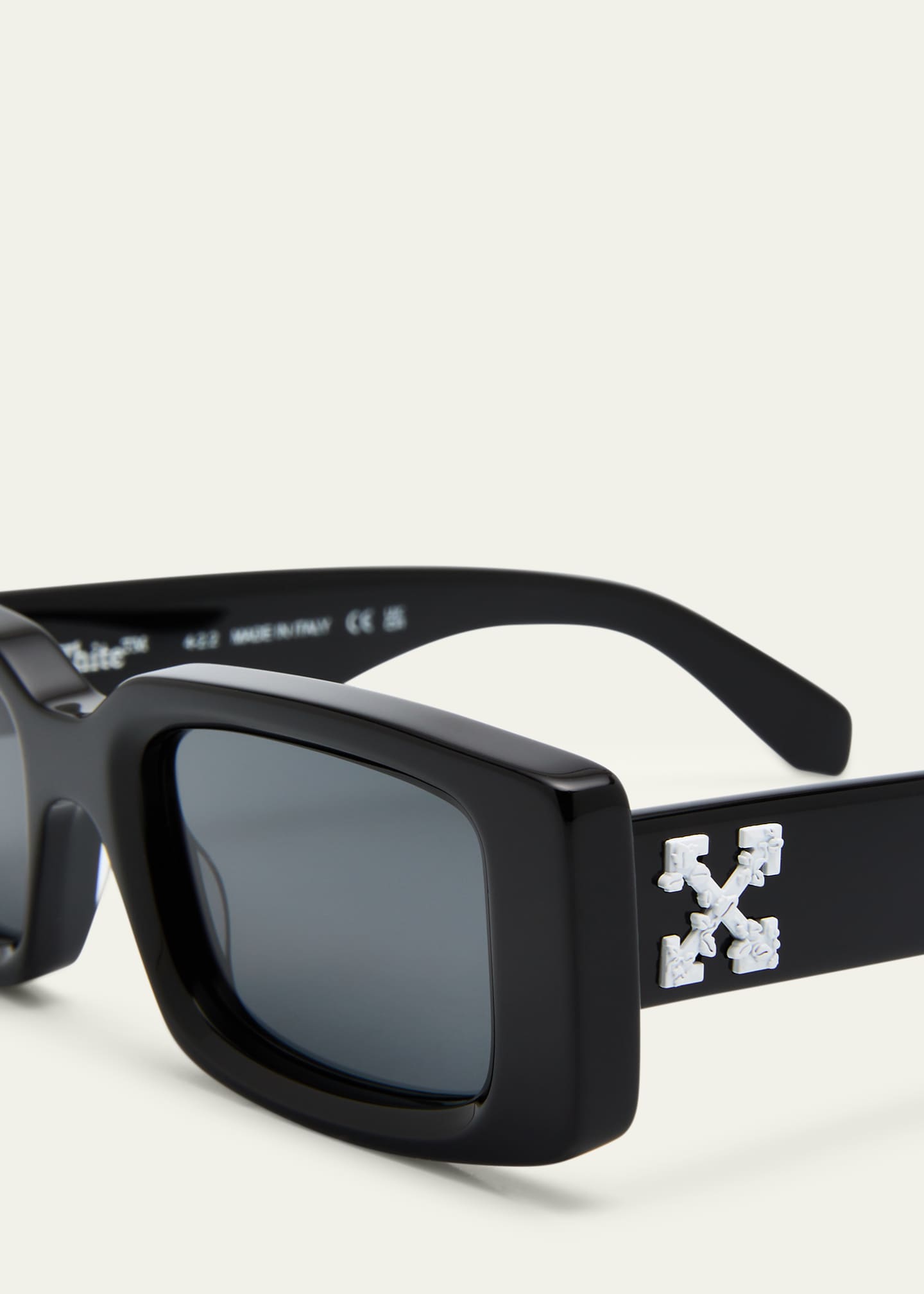 Off-White Arthur Acetate Rectangle Sunglasses Image 4 of 5