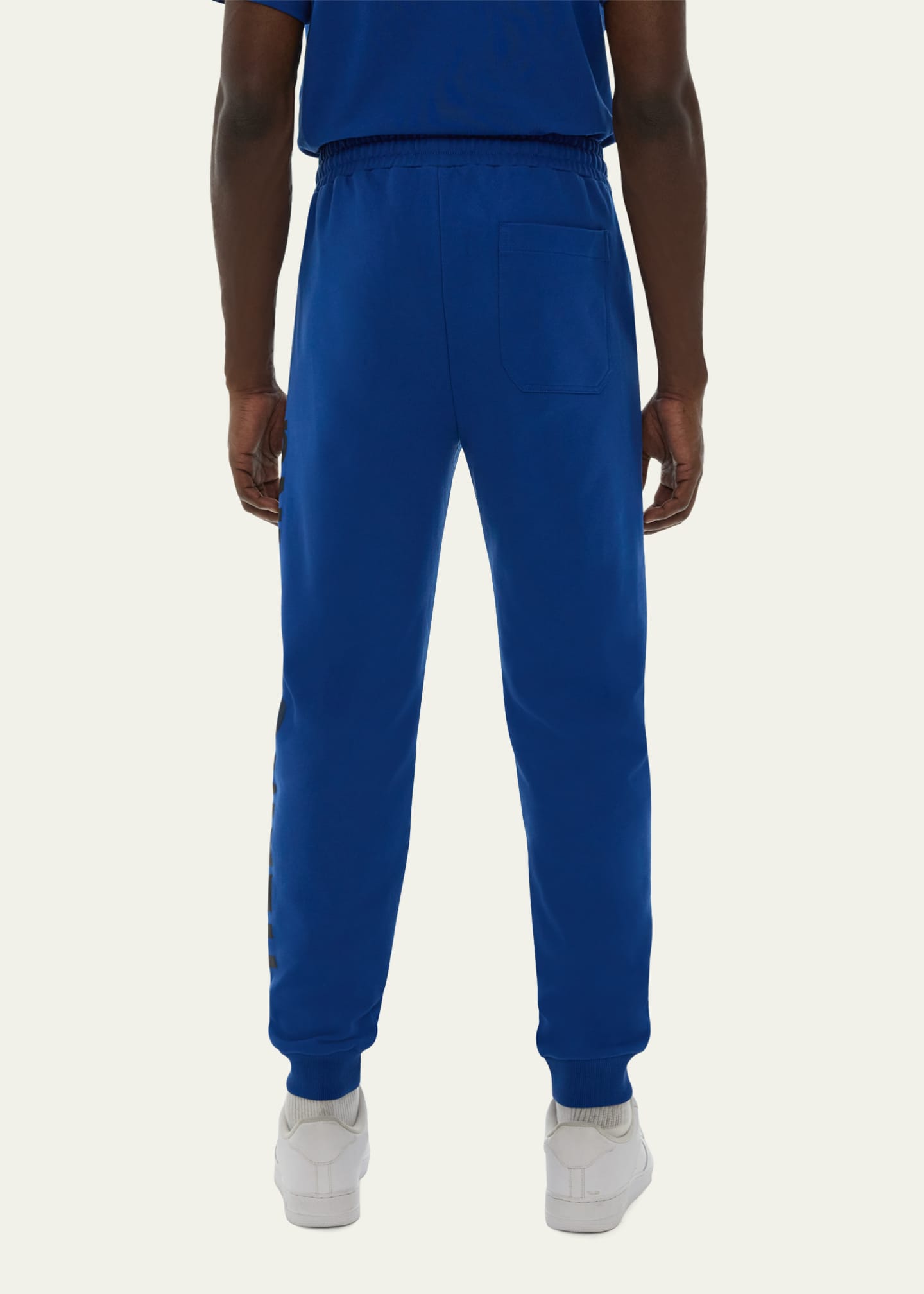 Helmut Lang Men's Jogger Pants with Cutoff Logo Bergdorf Goodman