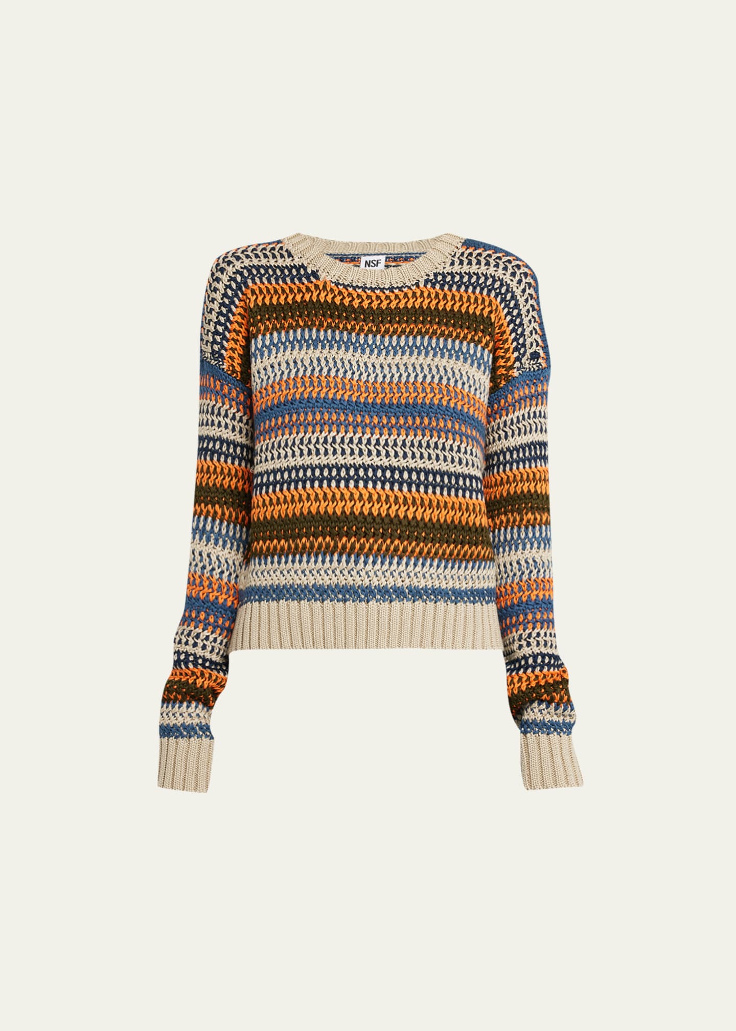 NSF Clothing Blayne Crochet Cropped Sweater - Bergdorf Goodman
