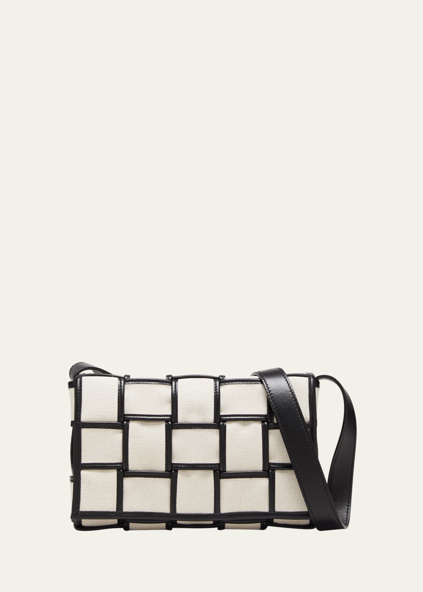 White canvas crossbody bag deals