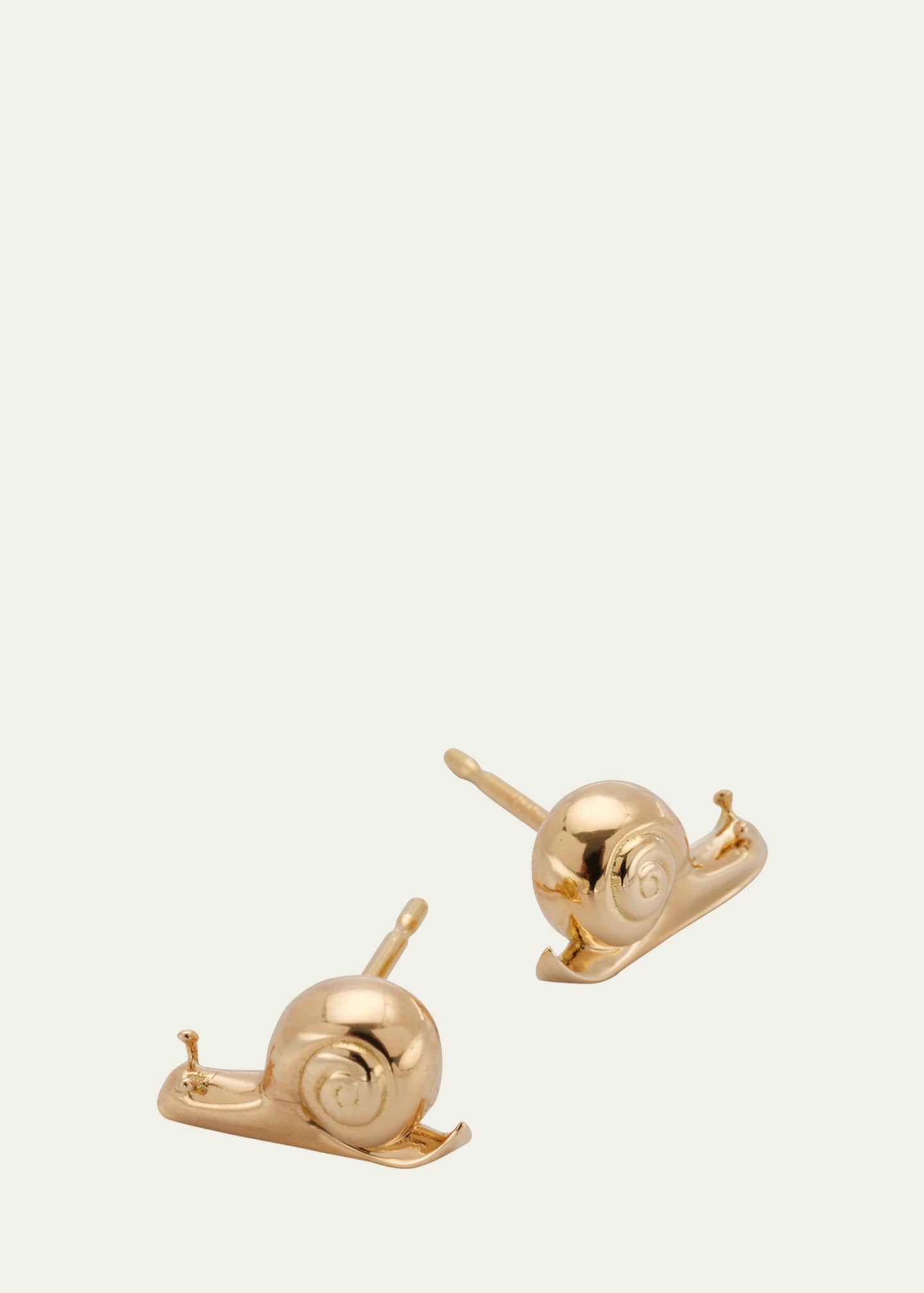 Brent Neale 18K Yellow Gold Snail Stud Earrings Image 3 of 4