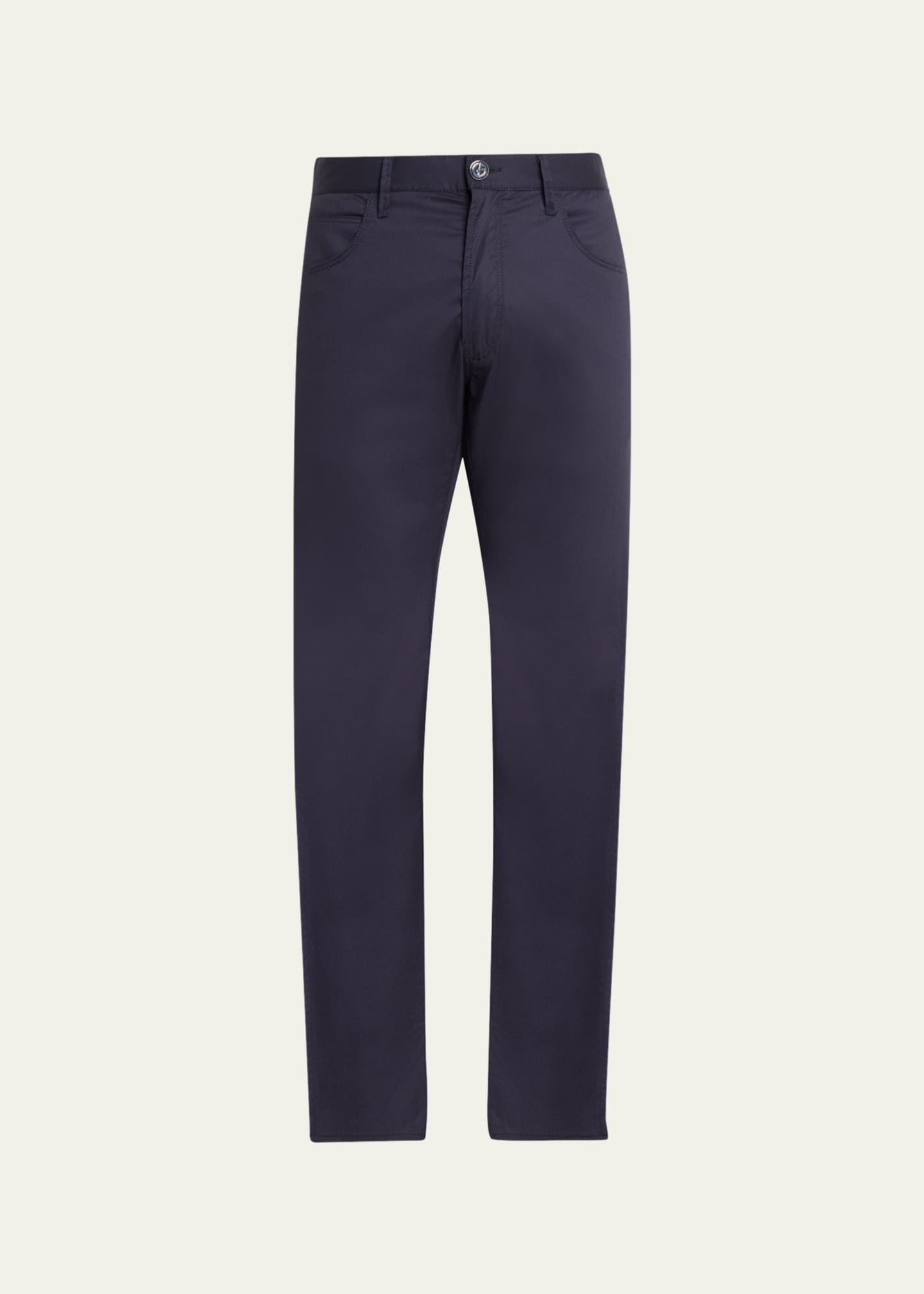 Giorgio Armani Men's Cotton-Stretch Straight Leg Pants - Bergdorf Goodman