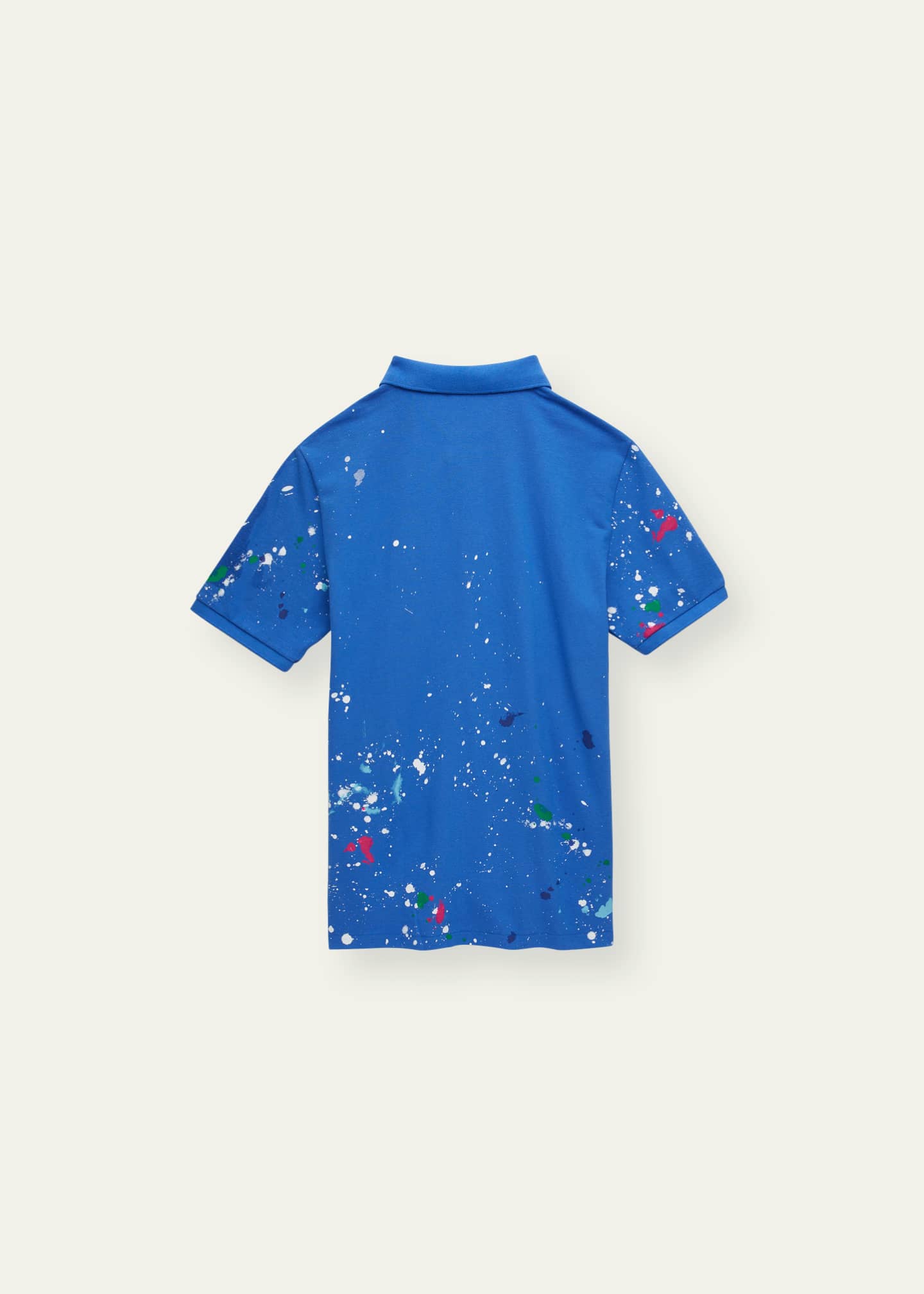 Ralph Lauren Childrenswear Boy's Splatter-Paint Mesh Knit Polo Shirt in  Better Cotton, Size S-XL - Bergdorf Goodman