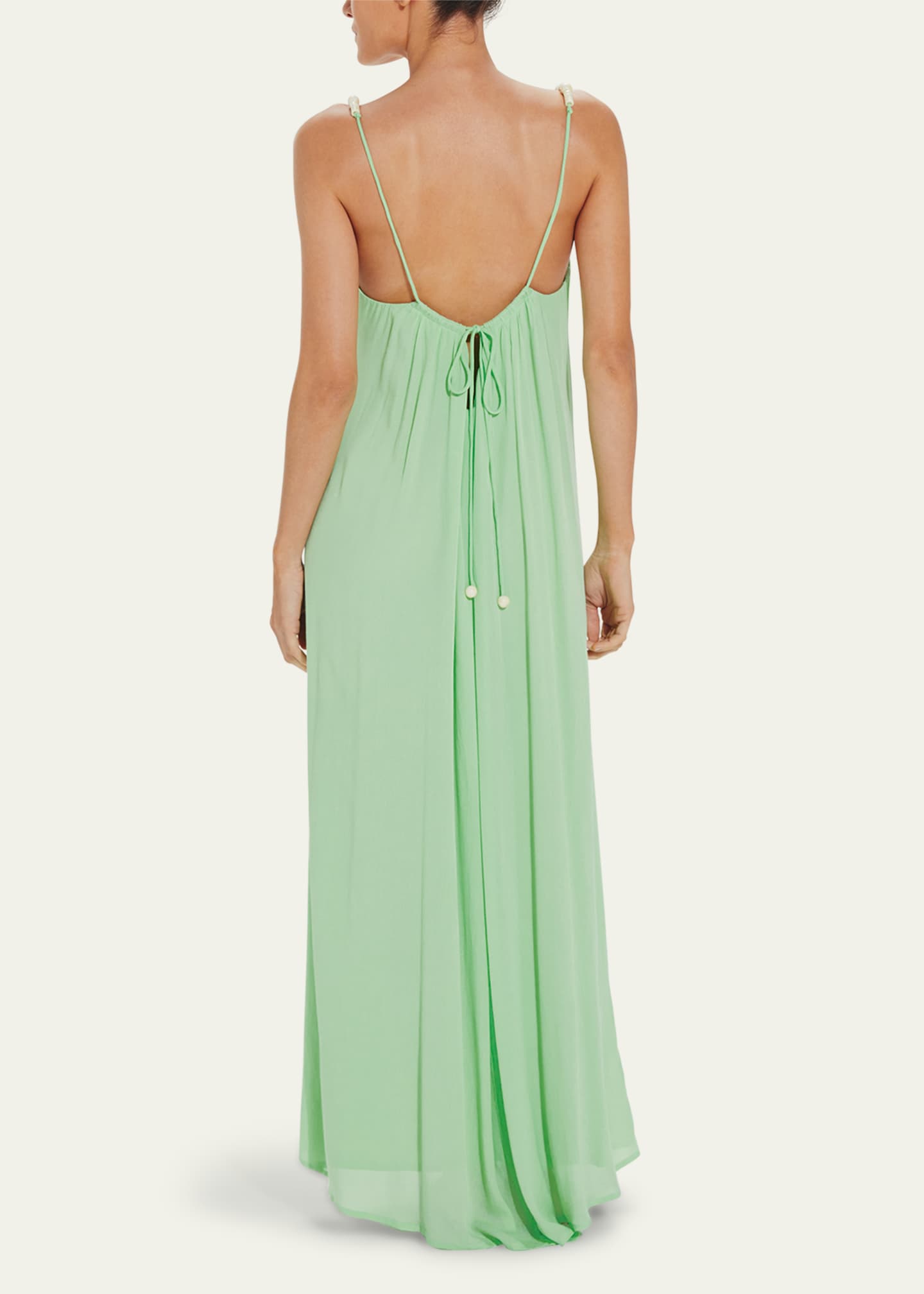 Vix Lilly BeadedStrap Maxi Dress Coverup Bergdorf Goodman