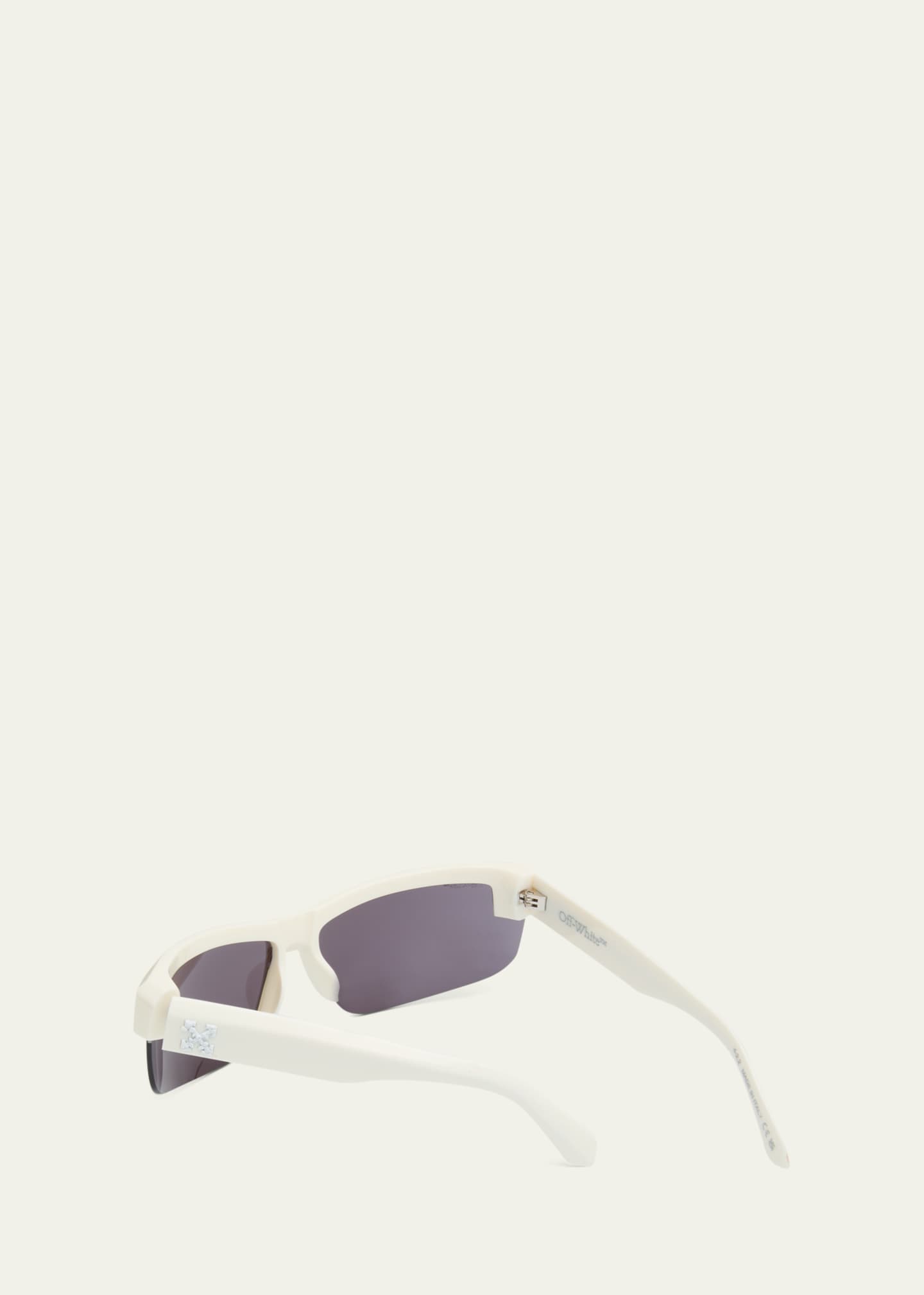 Off-White Men's Toledo Half-Rim Acetate Sunglasses Image 2 of 5
