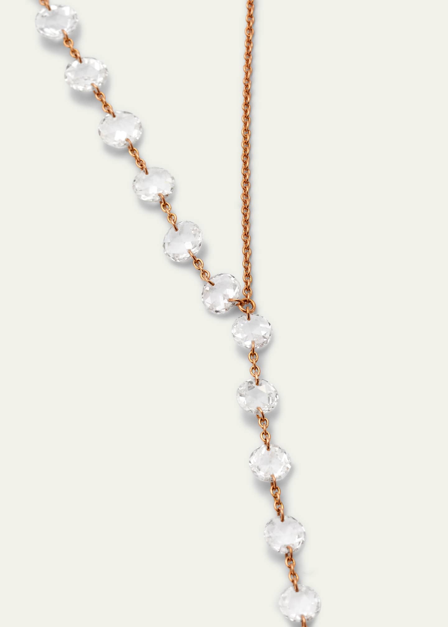 64 Facets 18k White Gold Diamond Lariat Necklace Bergdorf Goodman