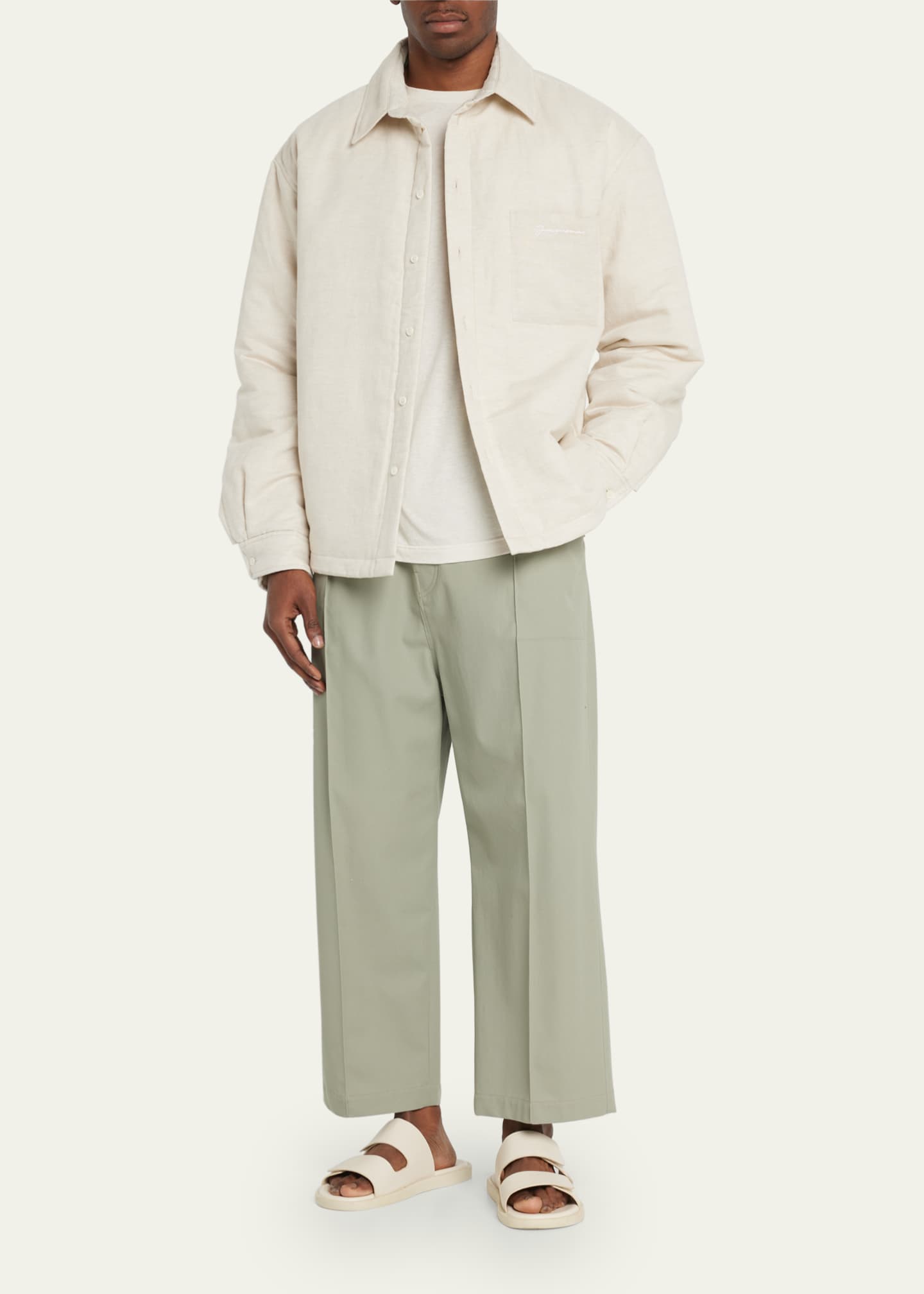 JACQUEMUS Padded Shirt Jacket | shop.spackdubai.com