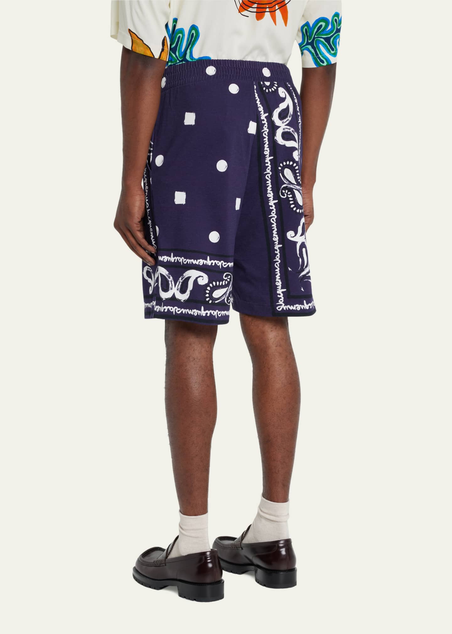 Jacquemus Men's BandanaPrint Shorts Bergdorf Goodman