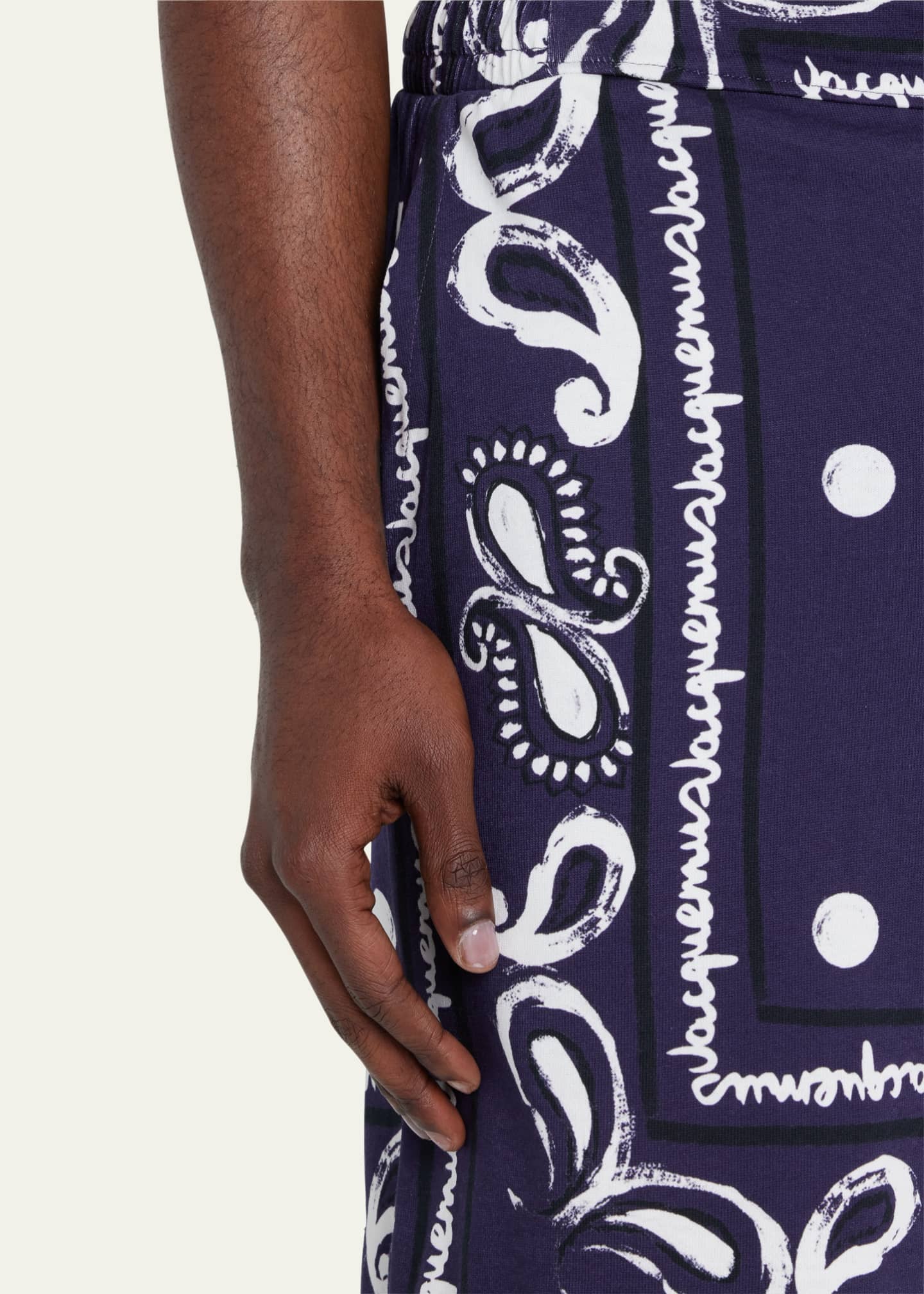 Jacquemus Men's BandanaPrint Shorts Bergdorf Goodman