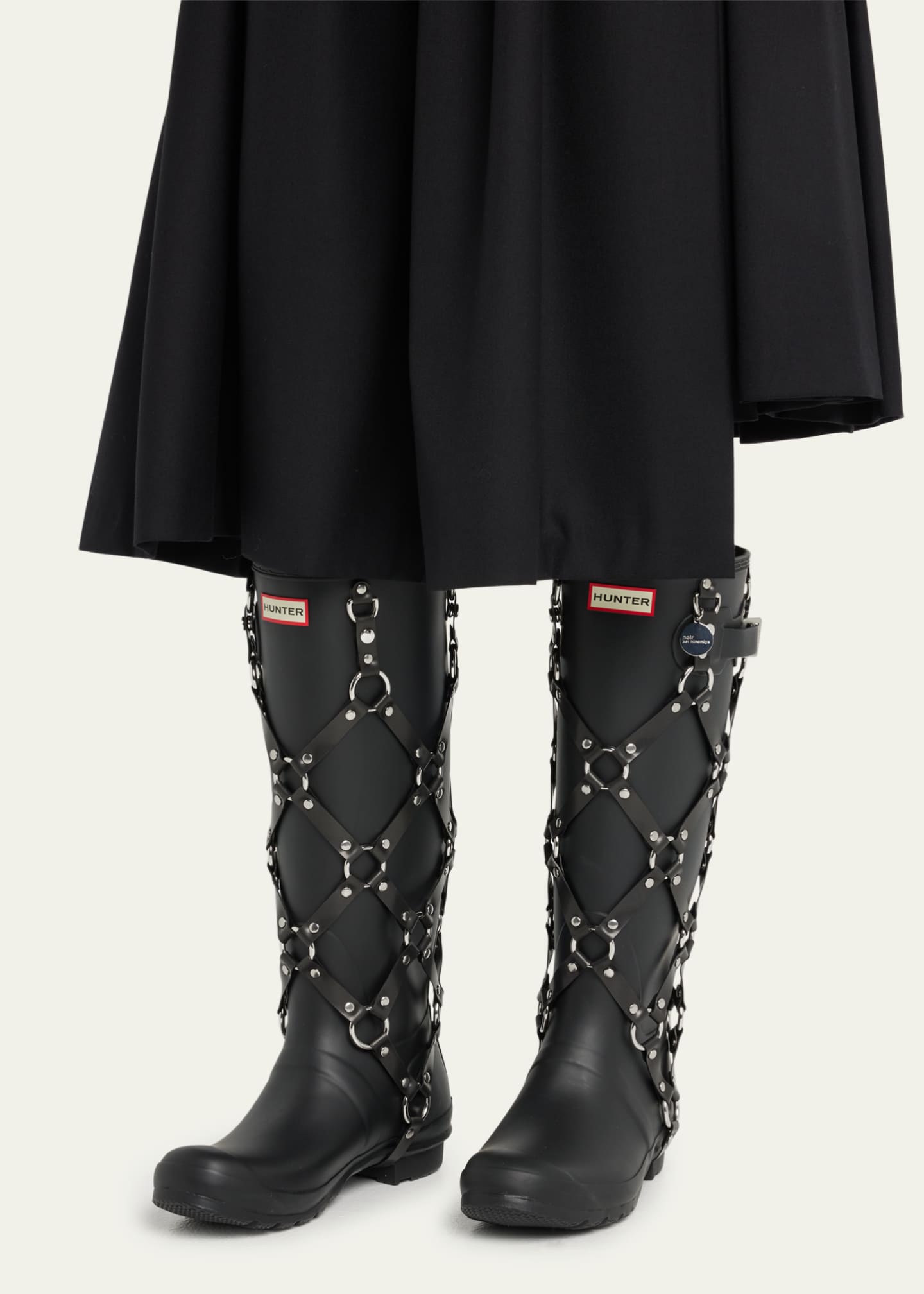 Noir Kei Ninomiya x Hunter Harness Rain Boots   Bergdorf Goodman