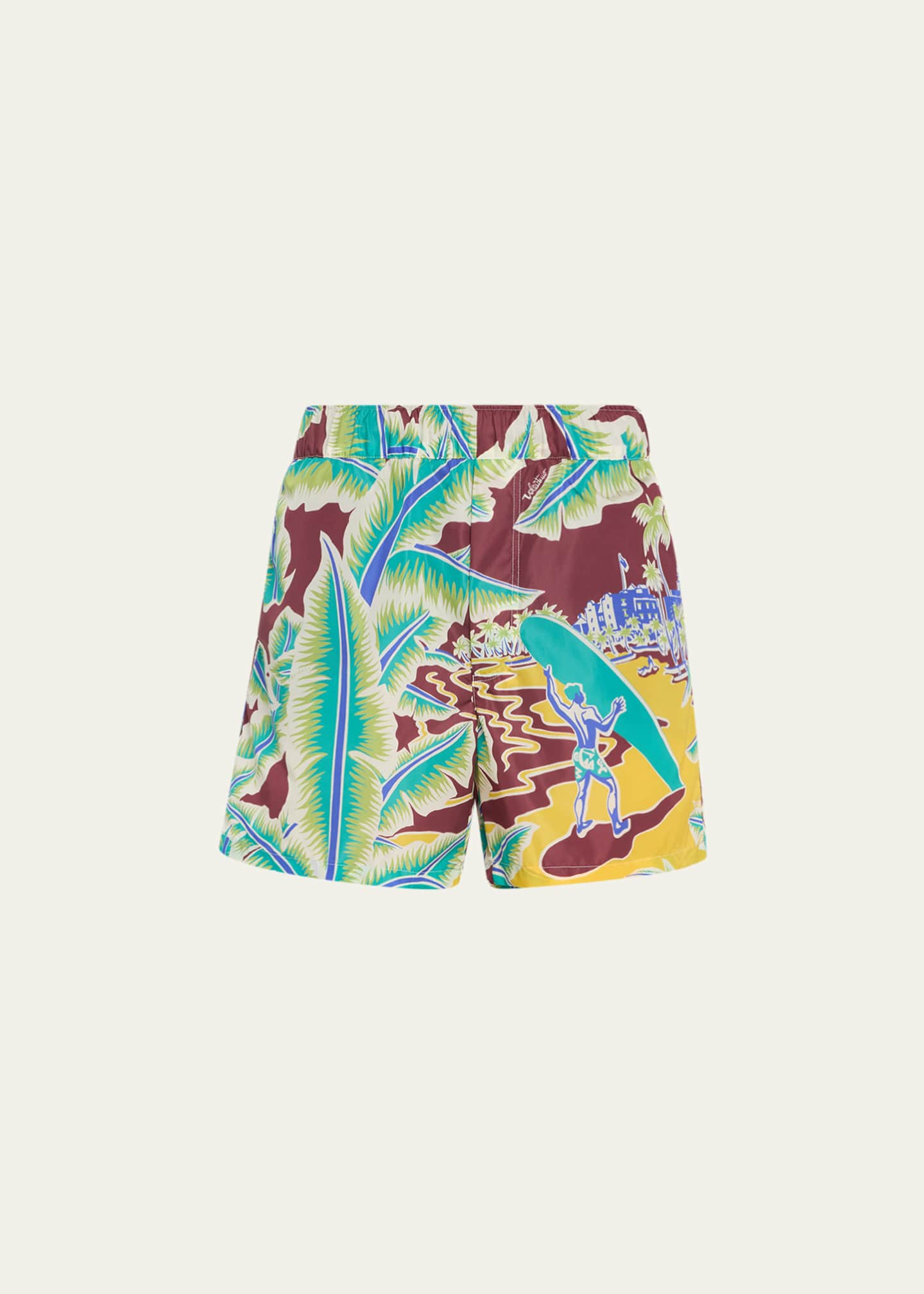 Valentino Garavani Men s Surf Print Swim Shorts Bergdorf Goodman