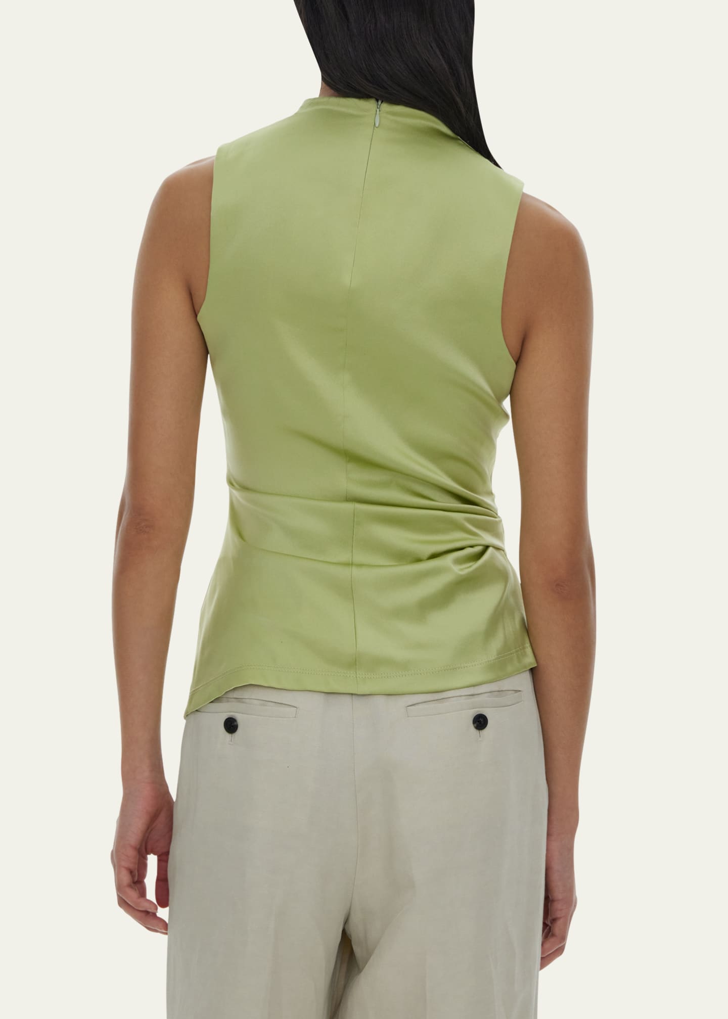 Helmut Lang Silk CowlNeck Top Bergdorf Goodman