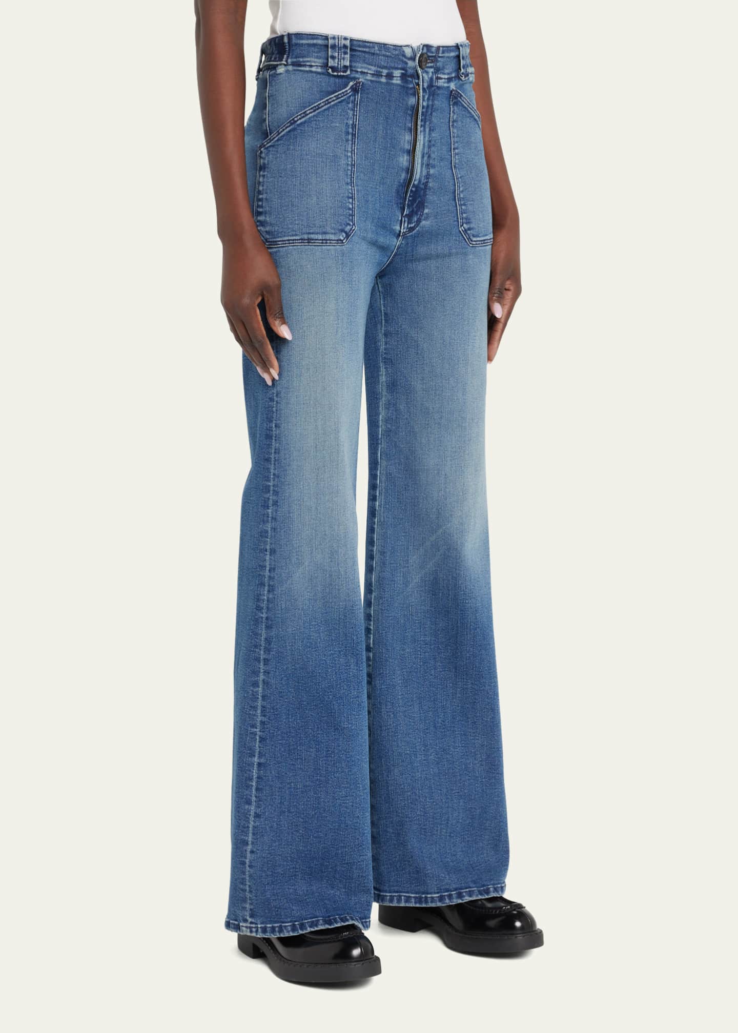 MOTHER The Elbow Grease Roller Sneak Jeans Bergdorf Goodman