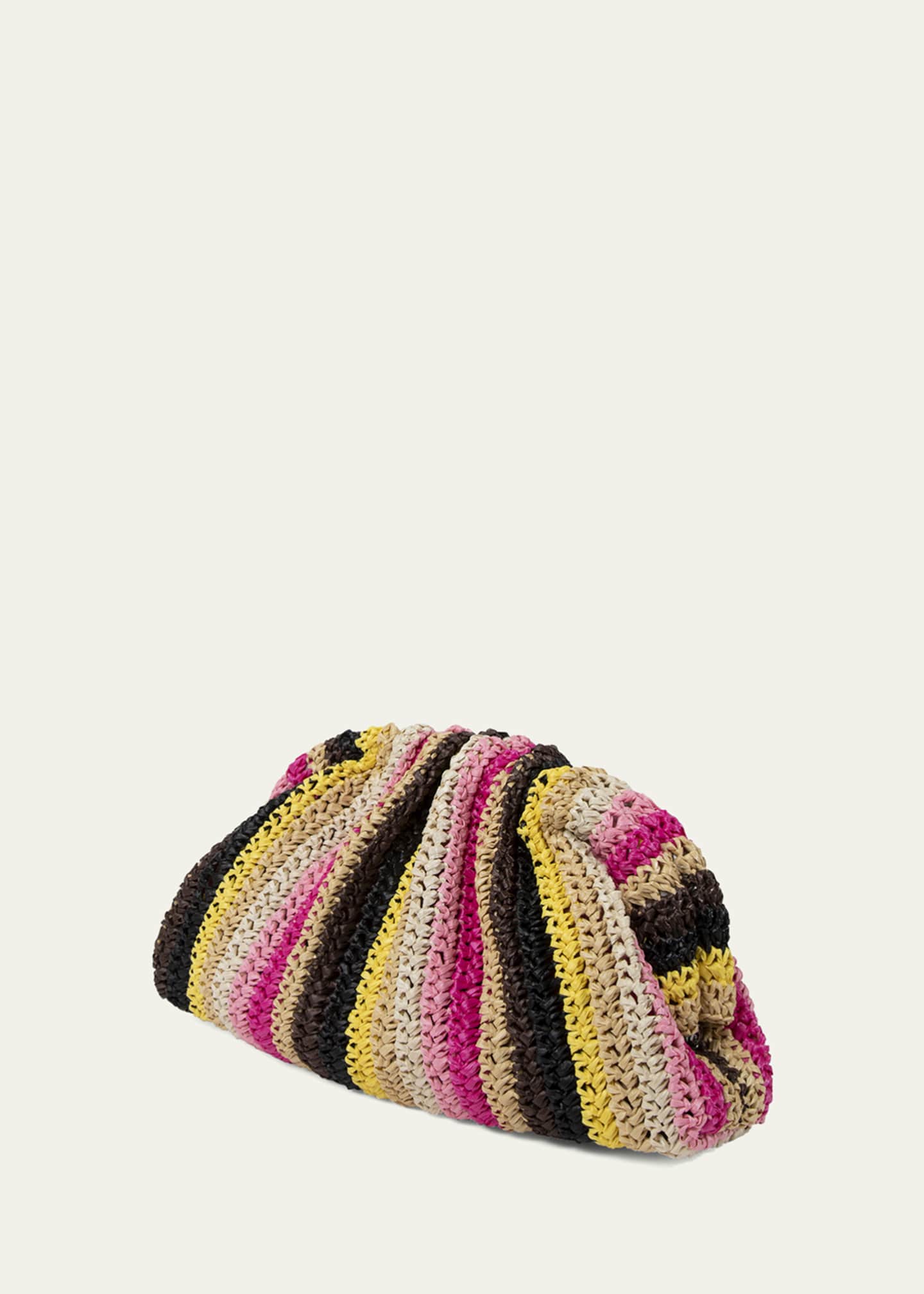 Maria La Rosa Game Crochet Clutch Bag with Chain Strap Image 3 of 5