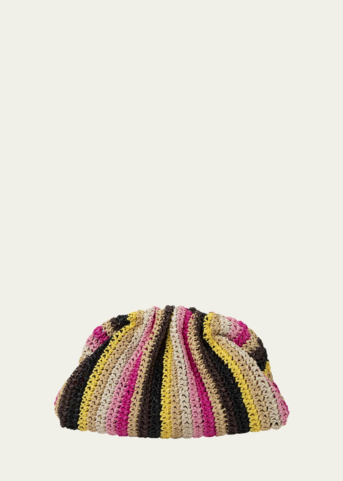 Maria La Rosa Game Crochet Clutch Bag with Chain Strap Image 1 of 5