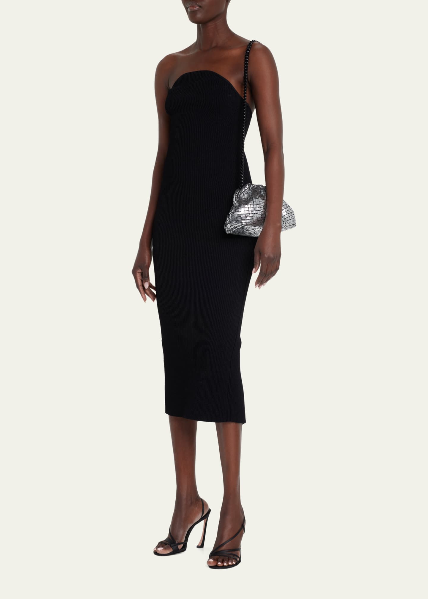 Maria La Rosa Game Mini Ribbon Metallic Shoulder Bag Image 5 of 5