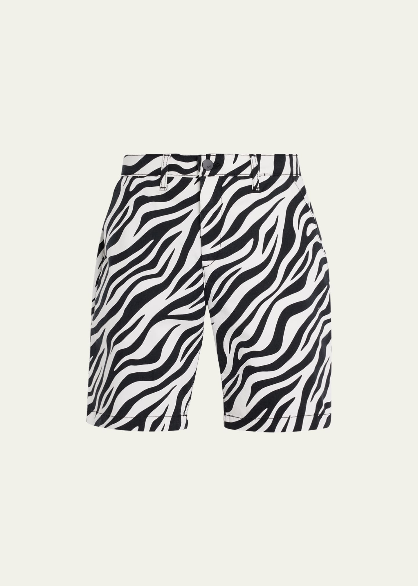 monfrere Men's Cruise Zebra-Print Twill Shorts - Bergdorf Goodman