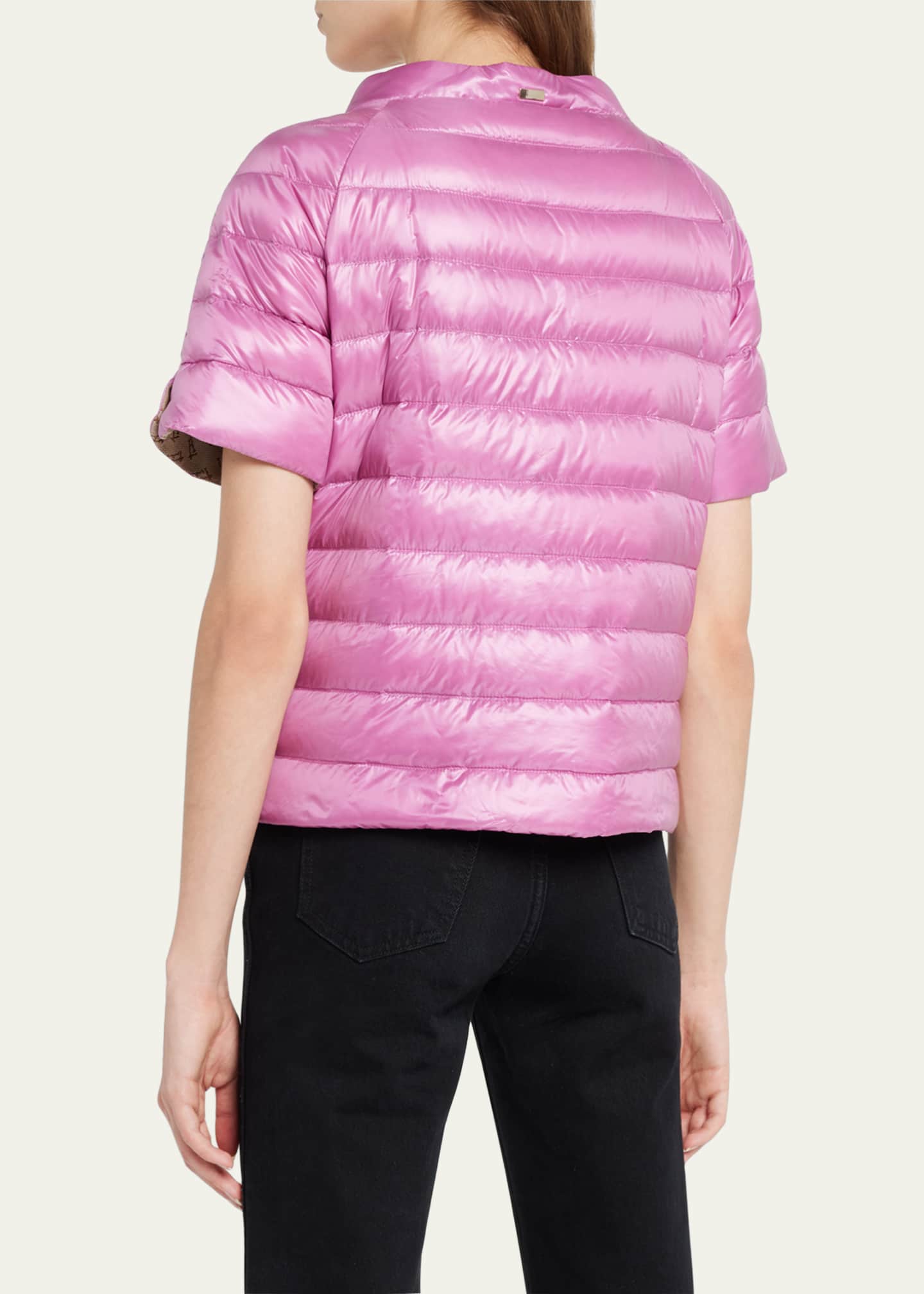 Herno Ultralight Nylon ShortSleeve Down Jacket Bergdorf Goodman