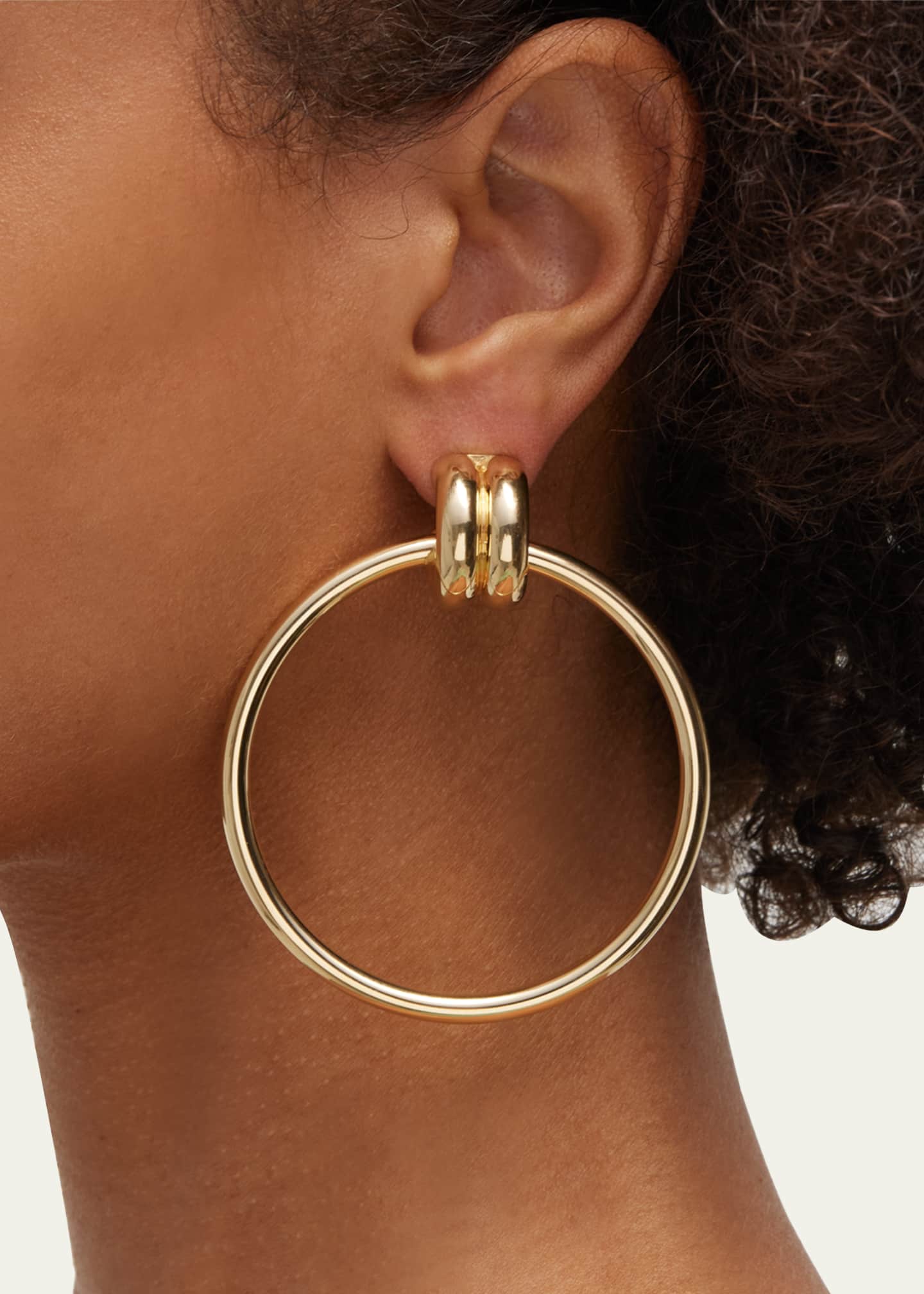 Jennifer Zeuner 14k Gold Vermeil Harper Hoop Earrings Image 2 of 4