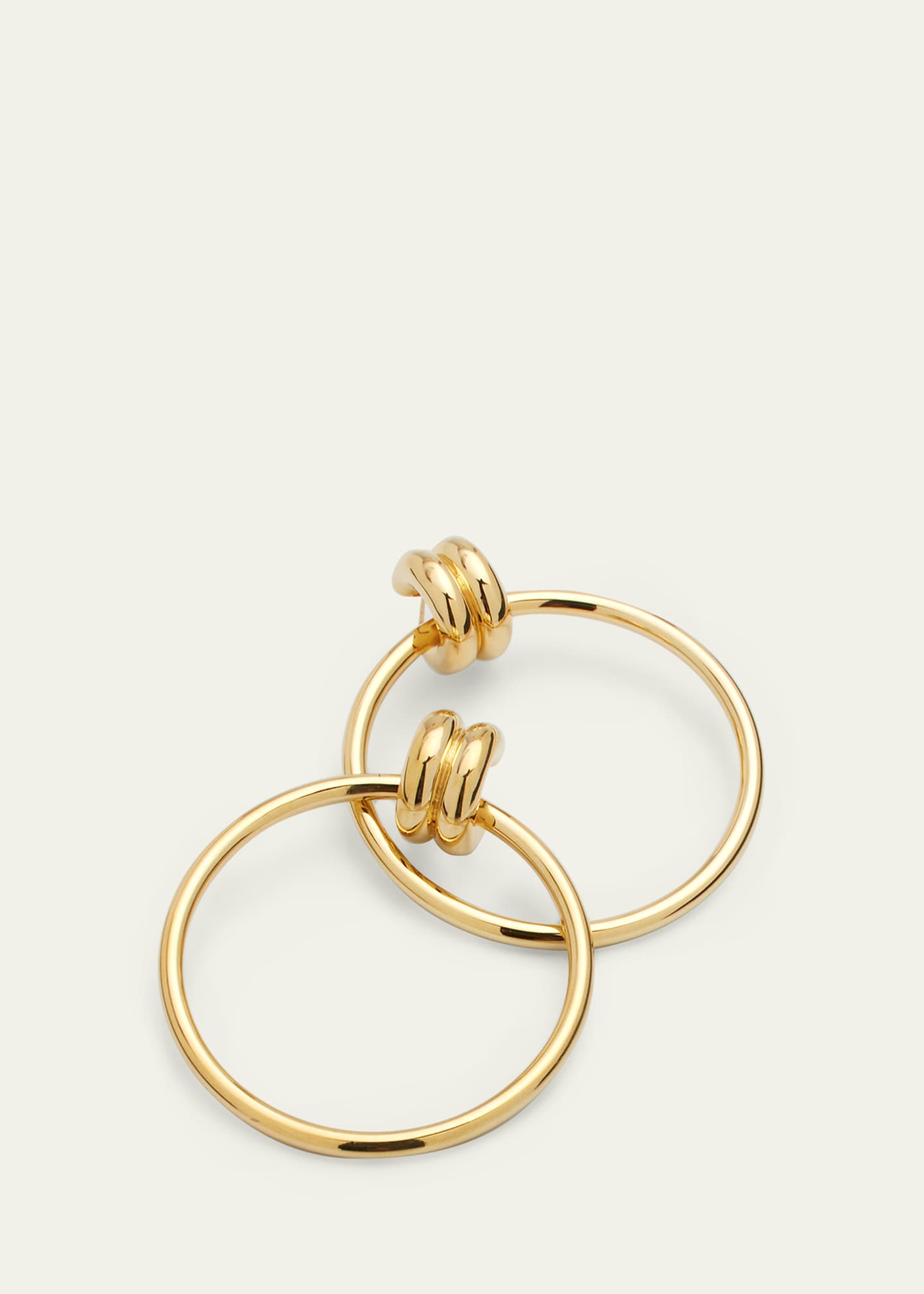 Jennifer Zeuner 14k Gold Vermeil Harper Hoop Earrings Image 3 of 4