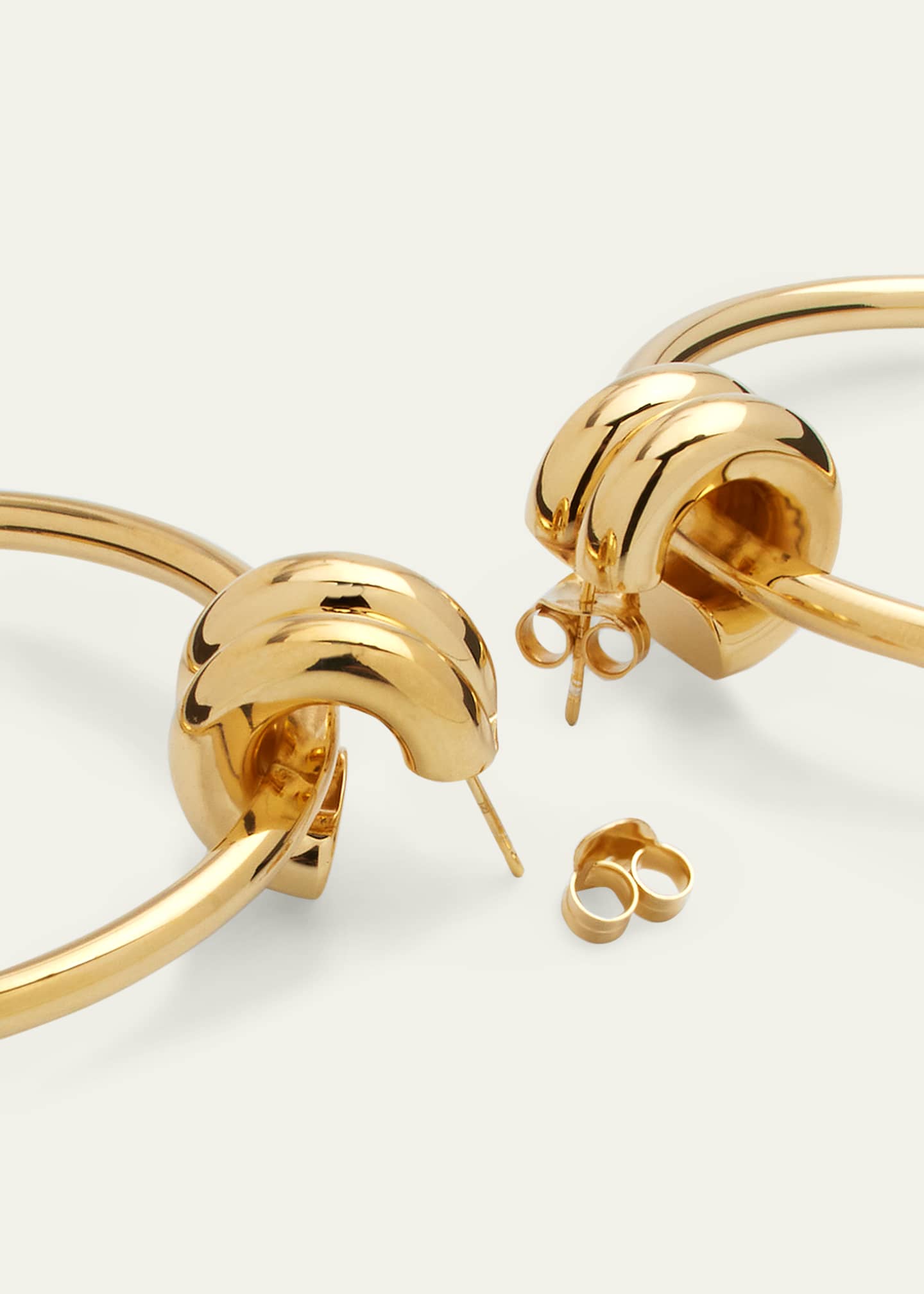 Jennifer Zeuner 14k Gold Vermeil Harper Hoop Earrings Image 4 of 4