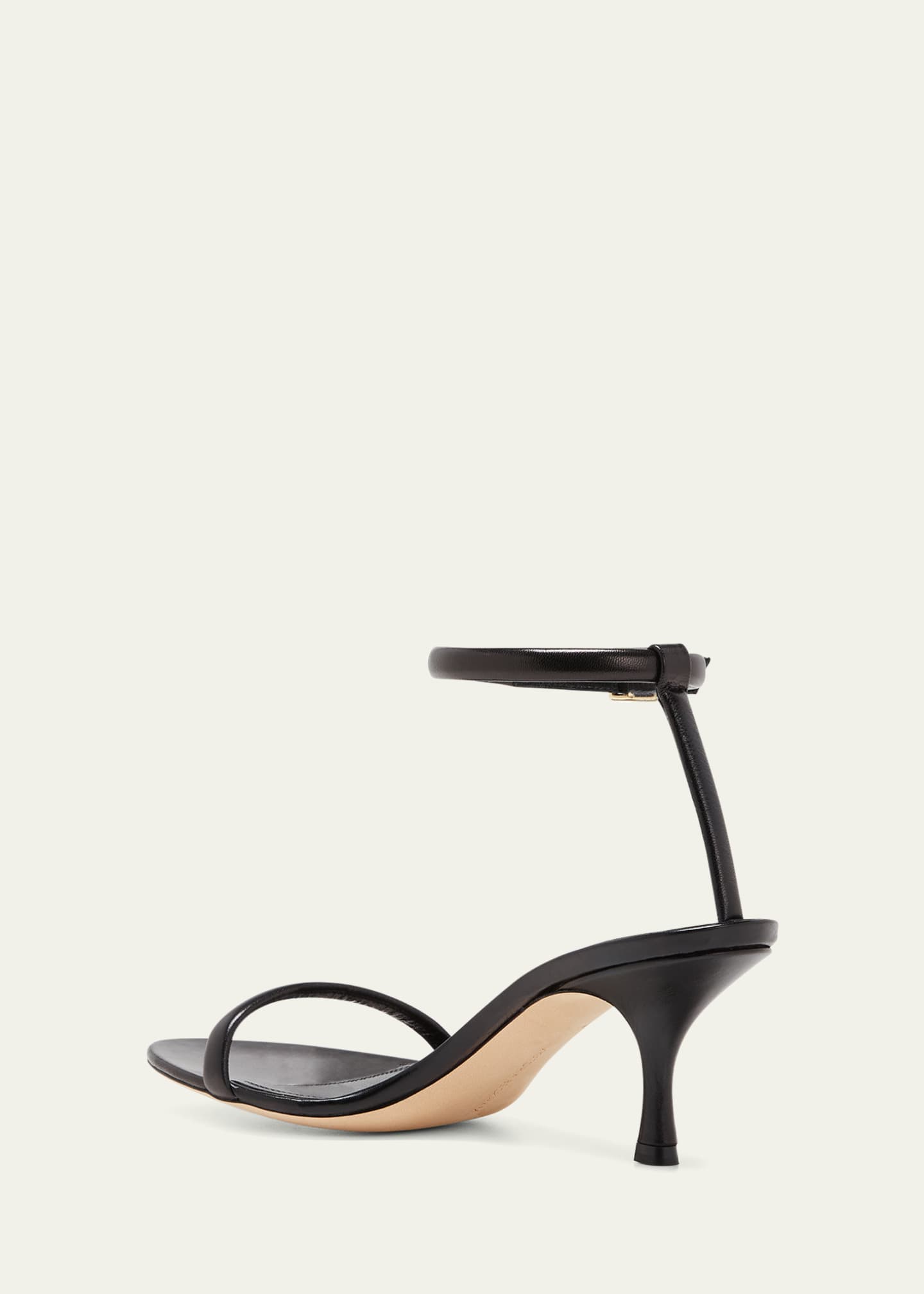Victoria Beckham Leather Ankle-Strap Kitten Sandals - Bergdorf Goodman