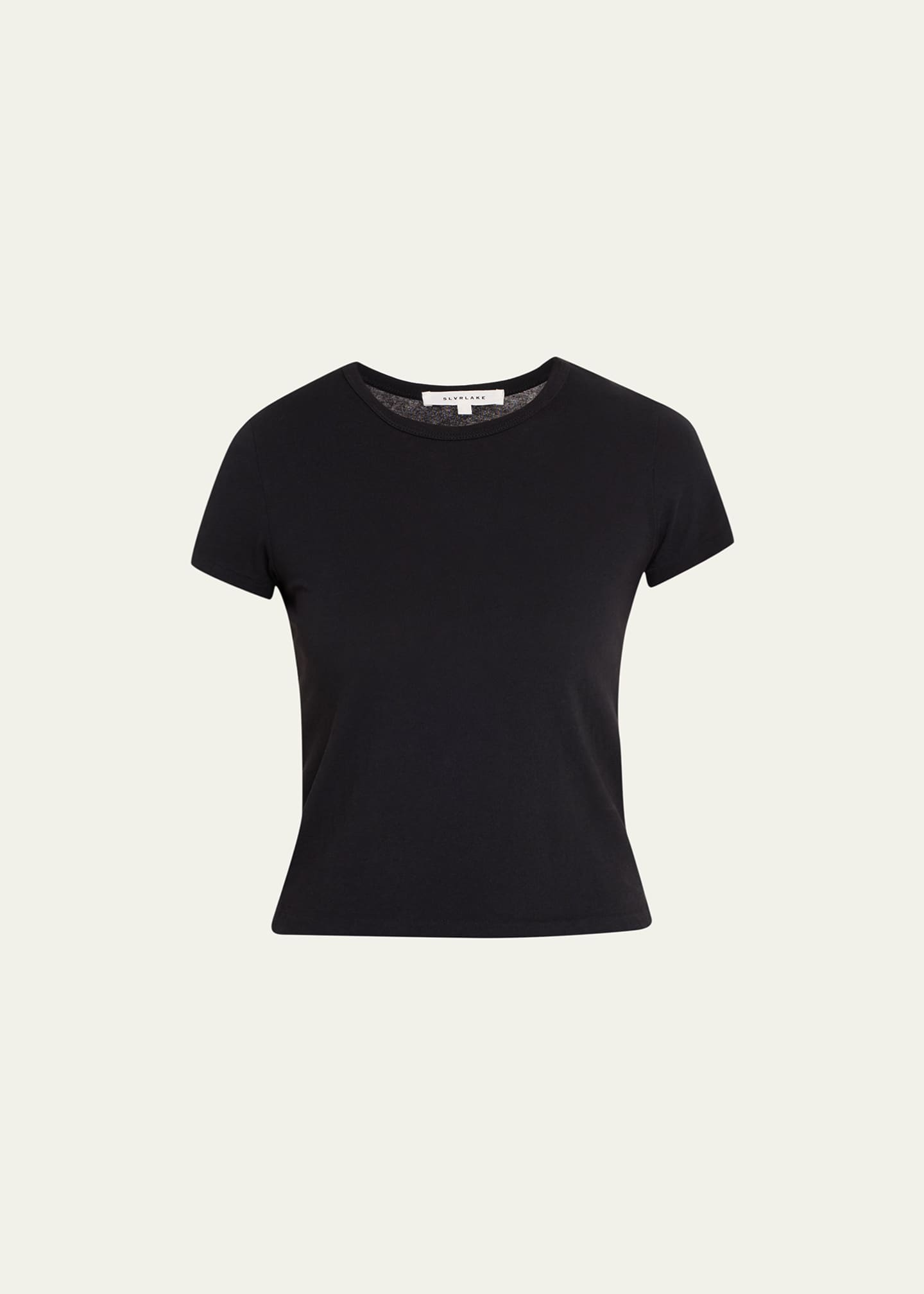 SLVRLAKE Fitted Cropped Baby Tee - Bergdorf Goodman