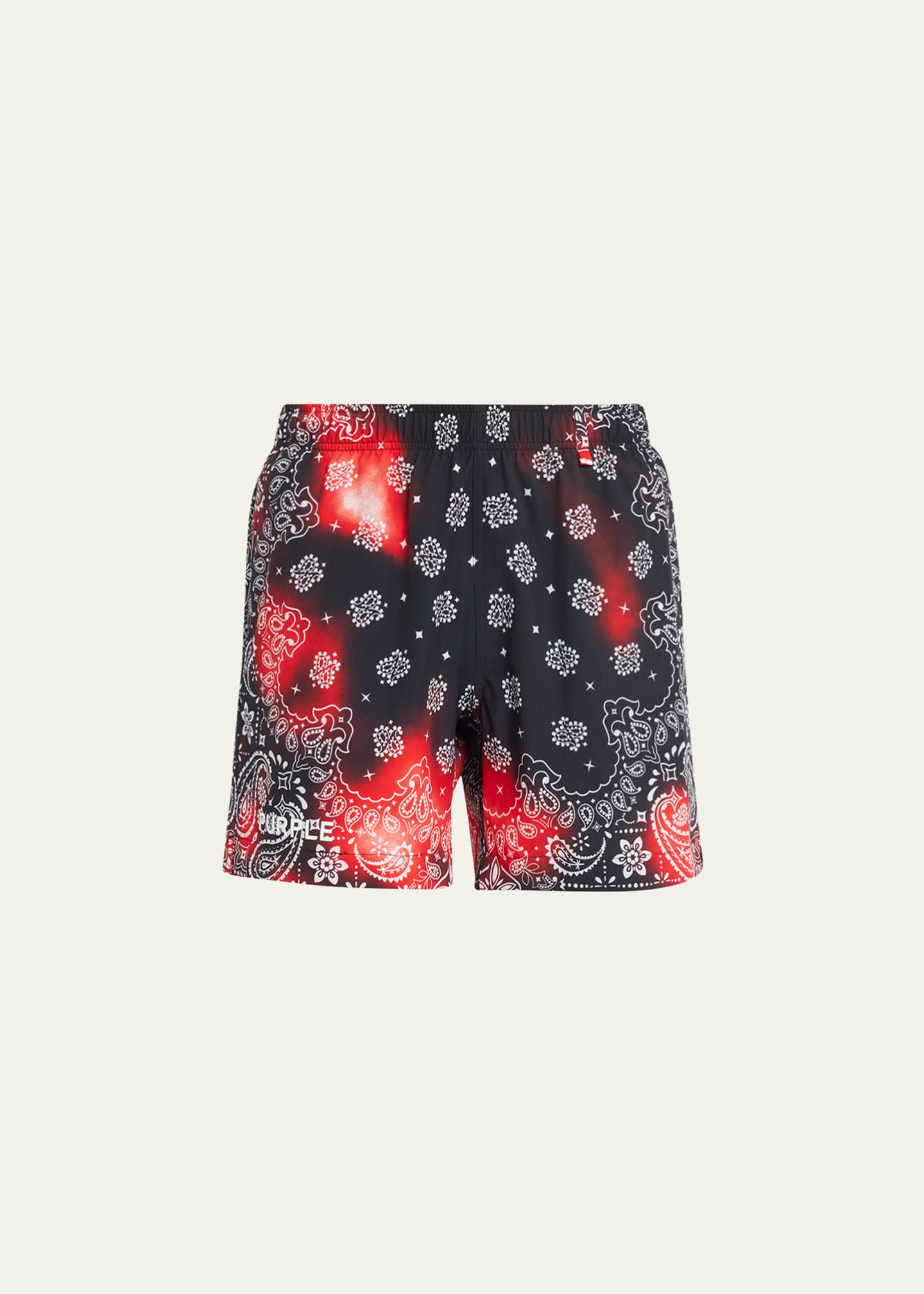 PURPLE Men's BandanaPrint Swim Shorts Bergdorf Goodman